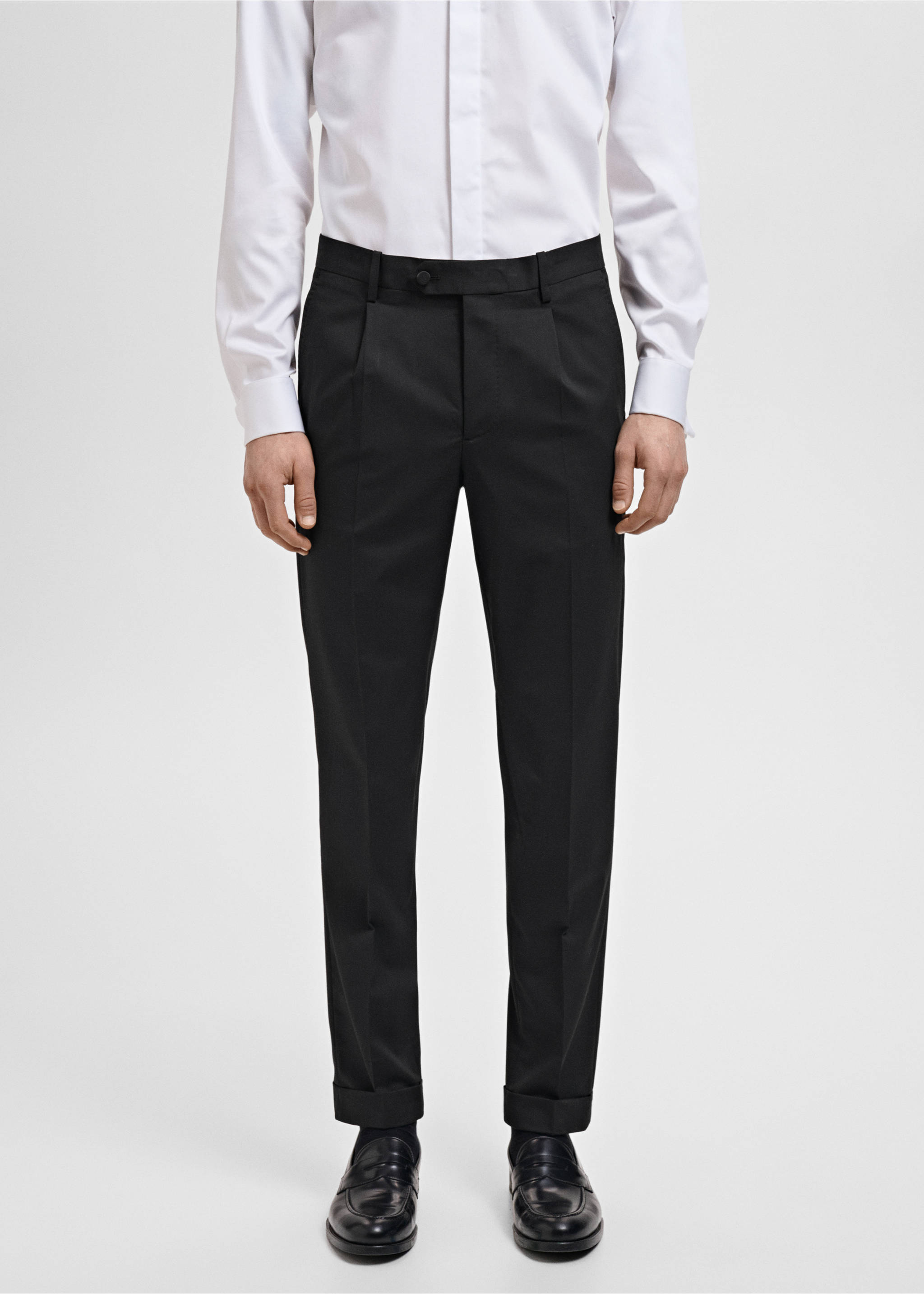 Rette dressbukser - Halvtotal bildeutsnitt, Svart. Ref: 87017893-00.