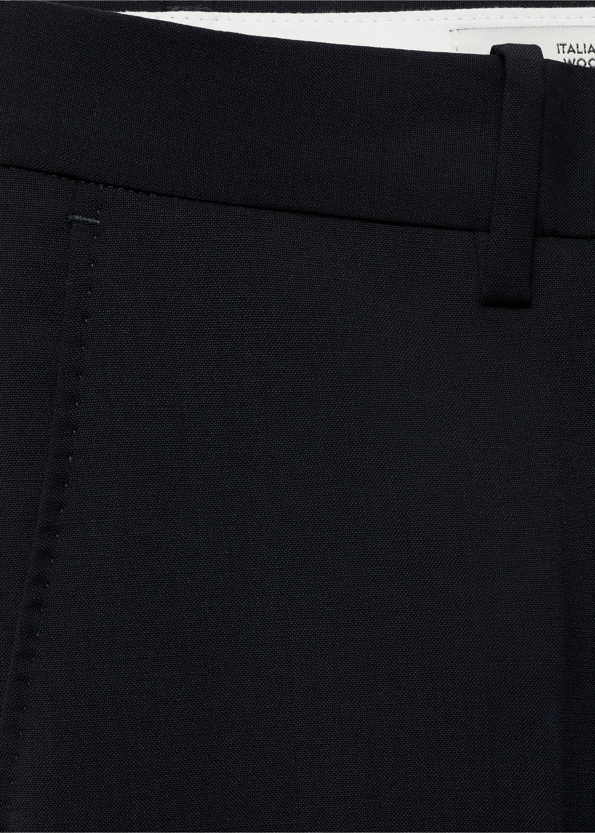 Cold wool slim-fit pants - Details of the article 0, Navy. Ref: 87017896-00.