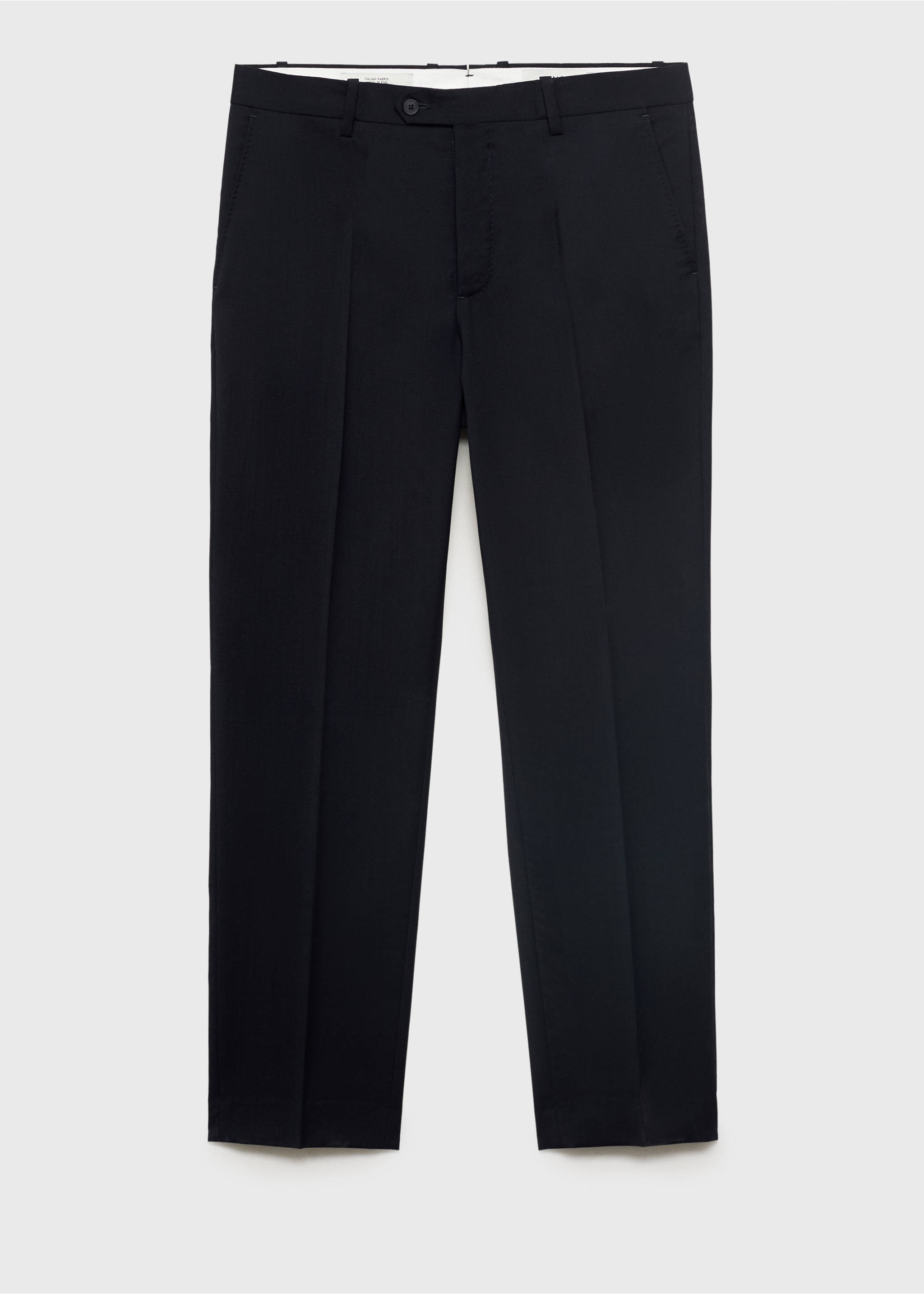 Cold wool slim-fit trousers - Article without model, Navy. Ref: 87017896-00.