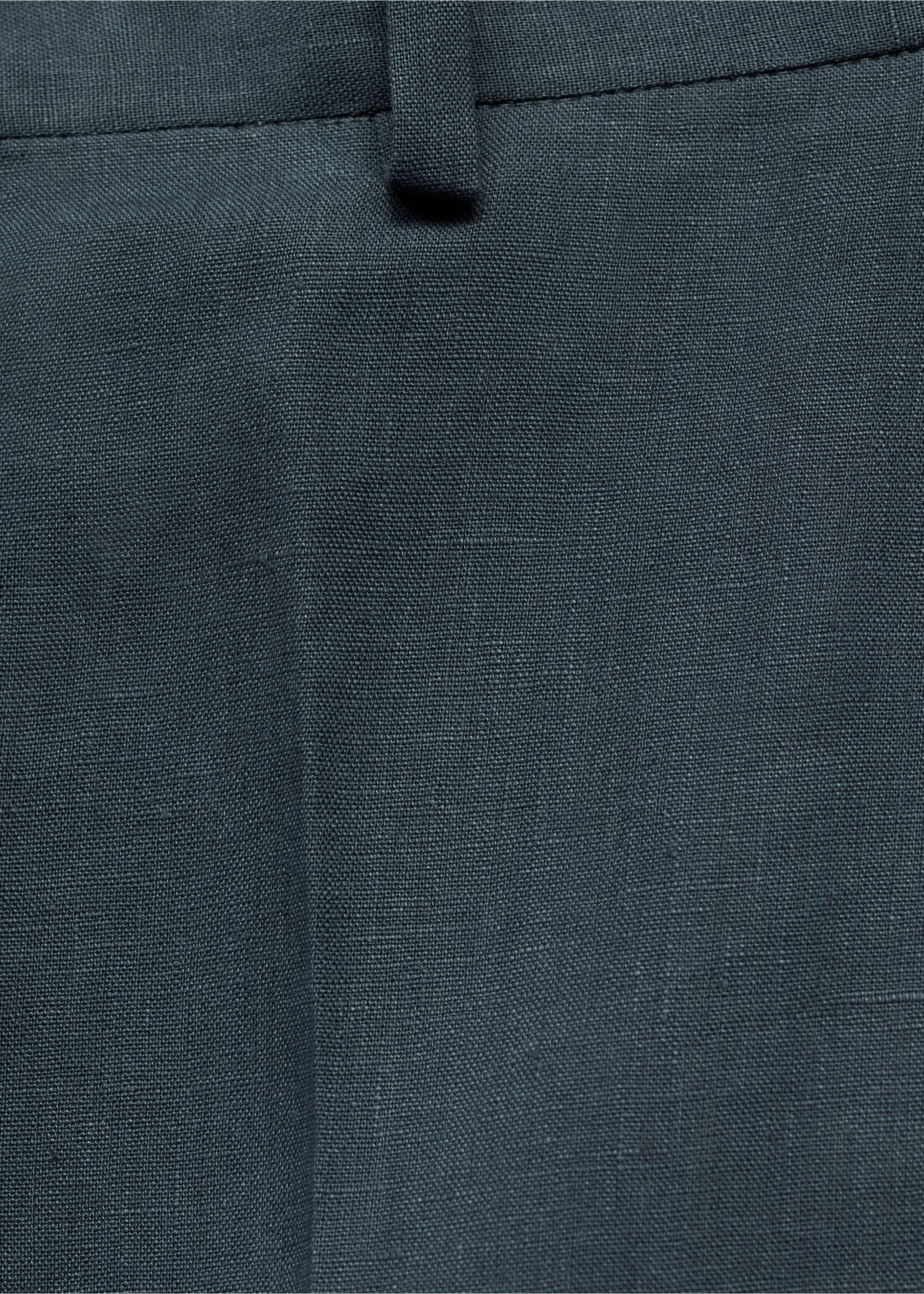 Pantalon 100 % lin droit - Détail de l'article 0, Turquoise. Ref: 87017897-00.