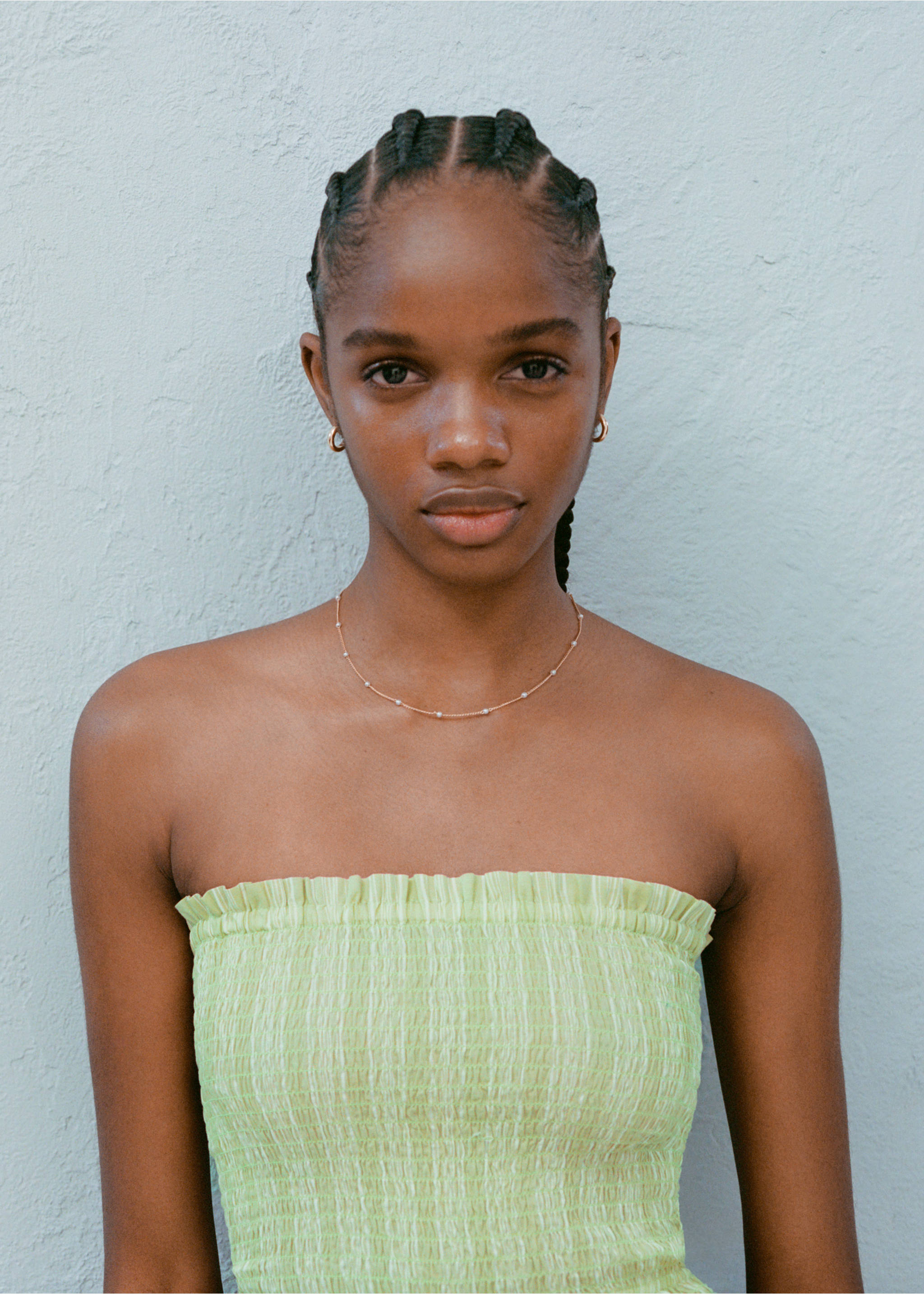 Top bustier - Détail de l'article 5, Citron vert. Ref: 87018266-00.