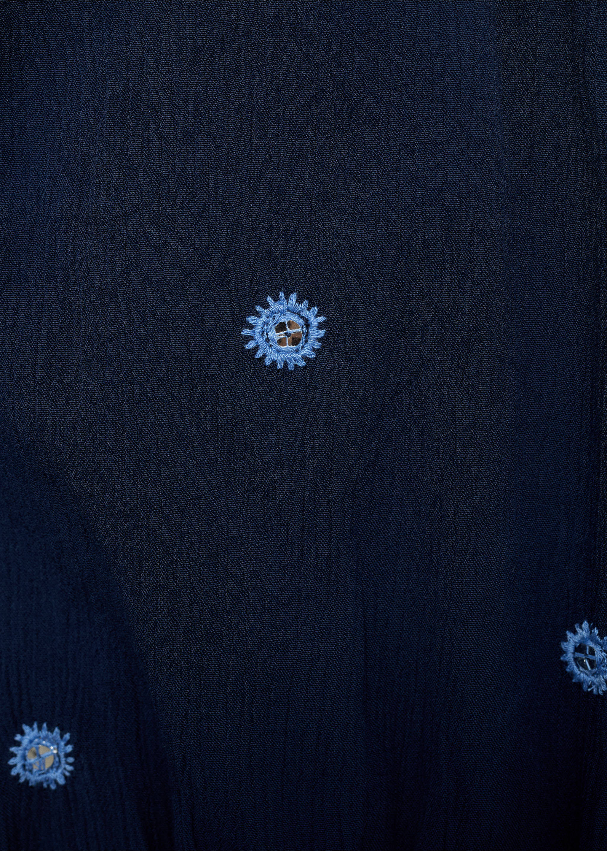Top asimétrico panel bordado - Detalle del artículo 8, Azul marino. Ref: 87018268-00.