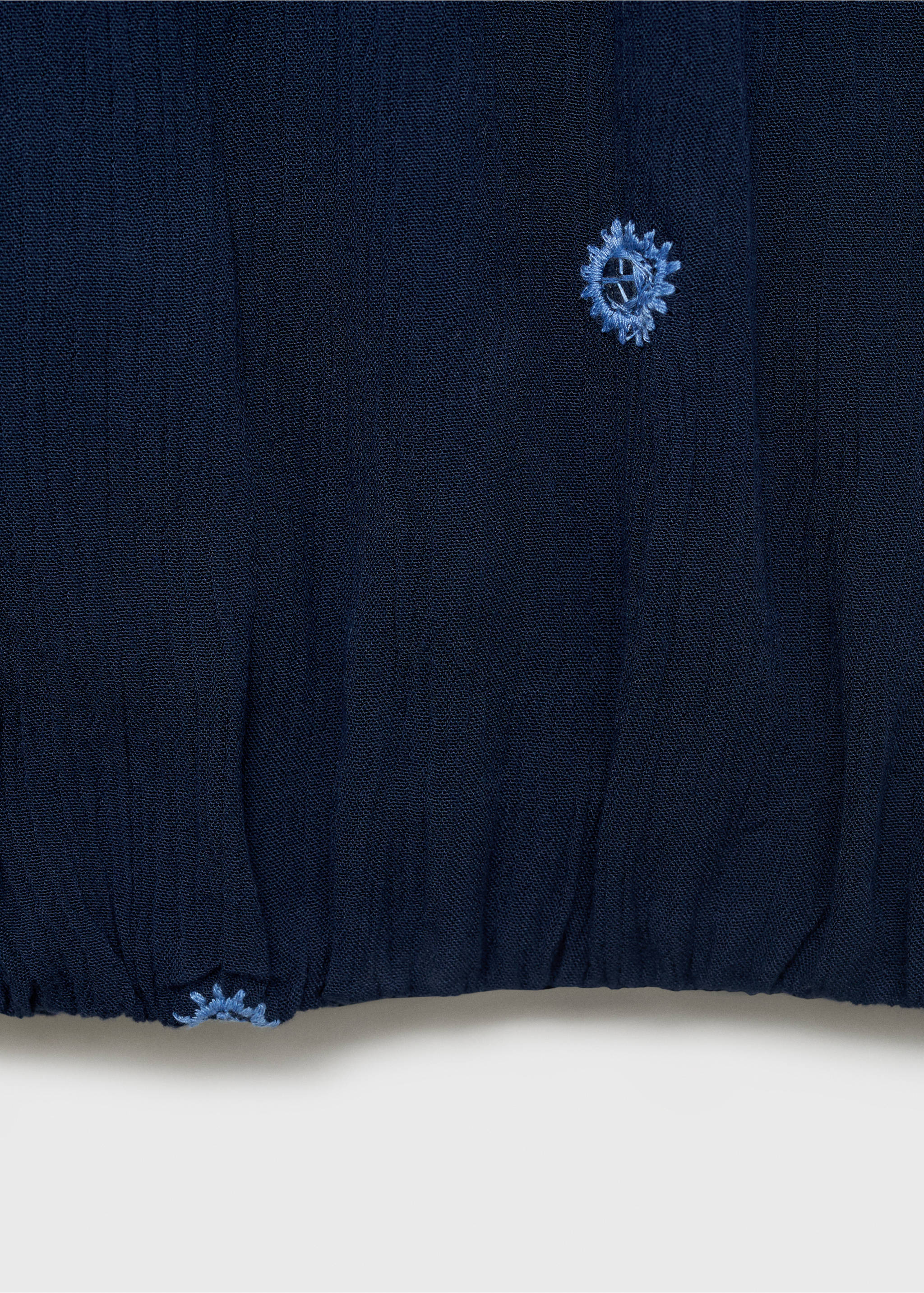 Top asimétrico panel bordado - Detalle del artículo 0, Azul marino. Ref: 87018268-00.