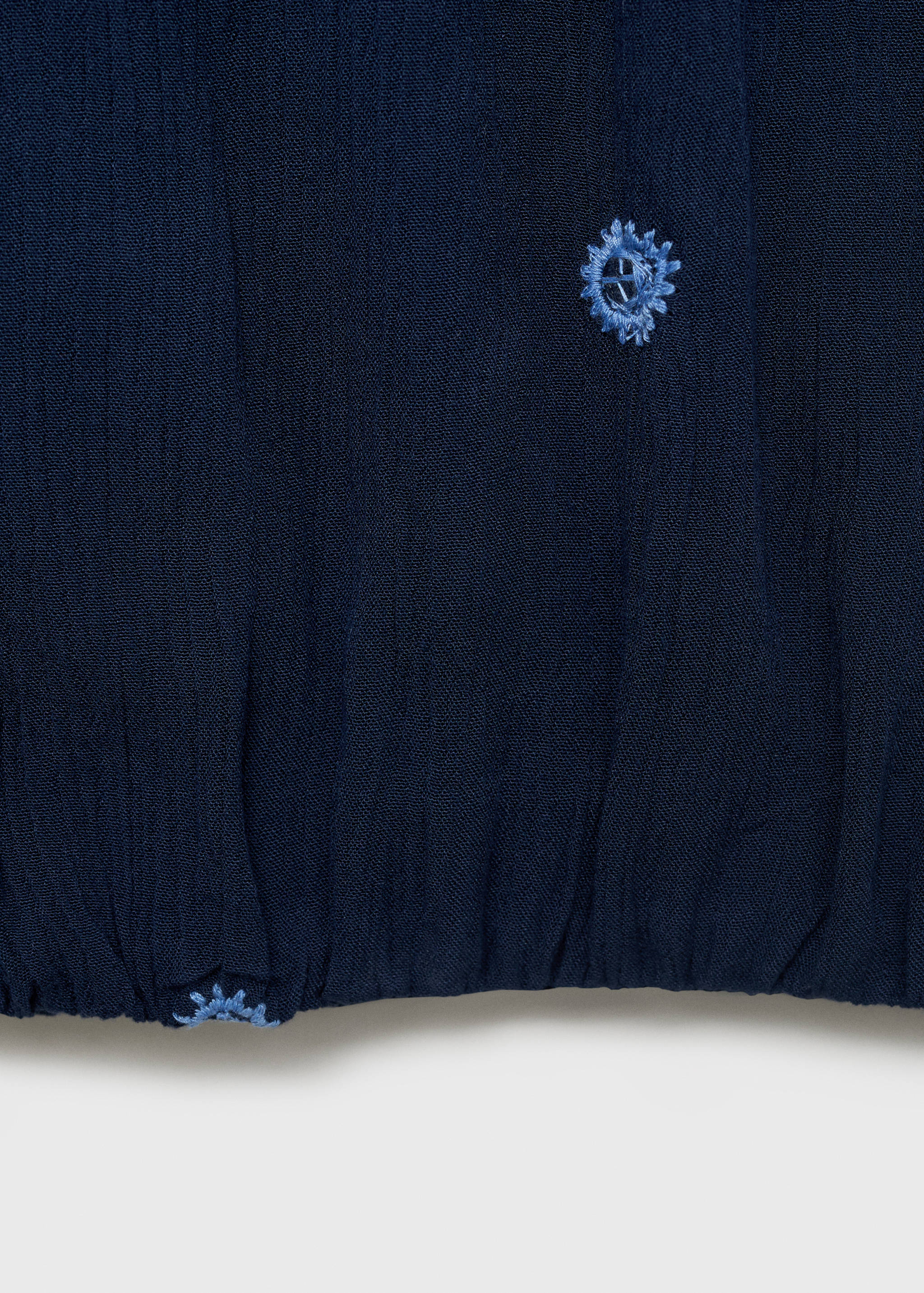 Asymmetrical top with embroidered panel - Details of the article 0