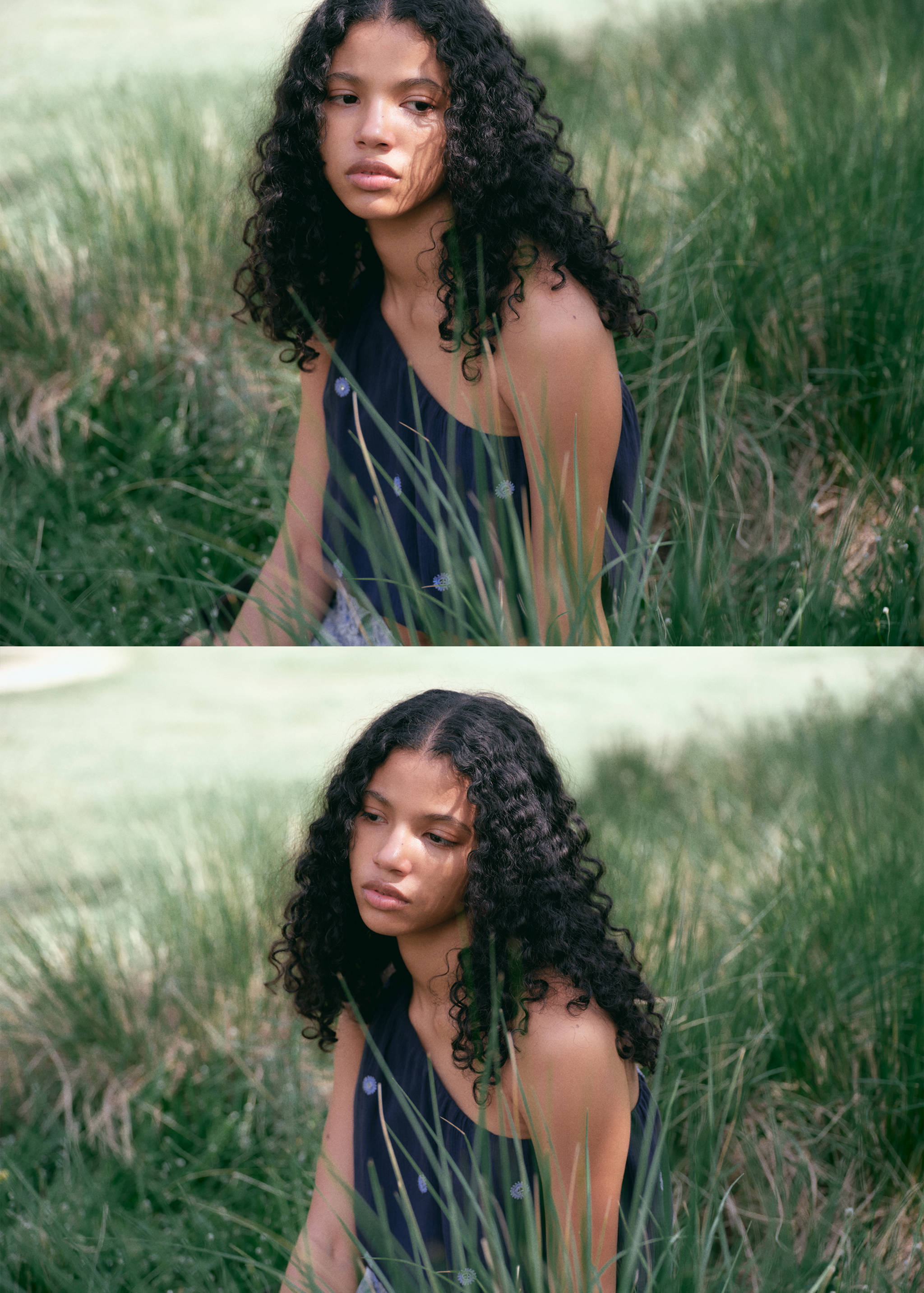 Asymmetrical top with embroidered panel - Details of the article 5
