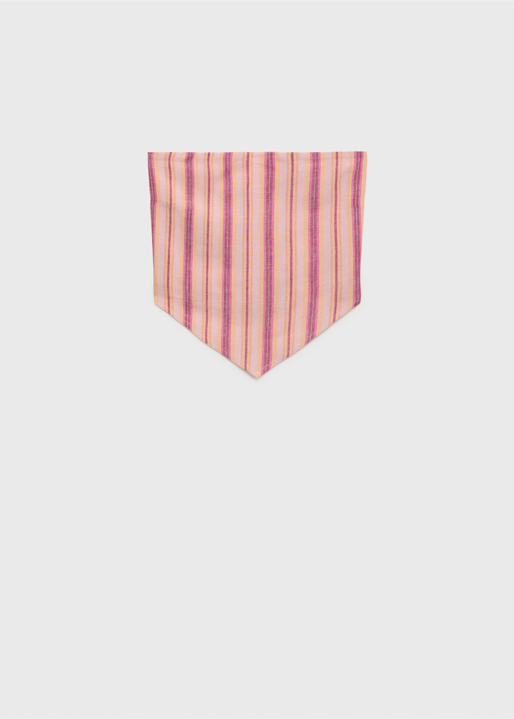 Striped linen top - Article without model, Lime. Ref: 87018269-00.