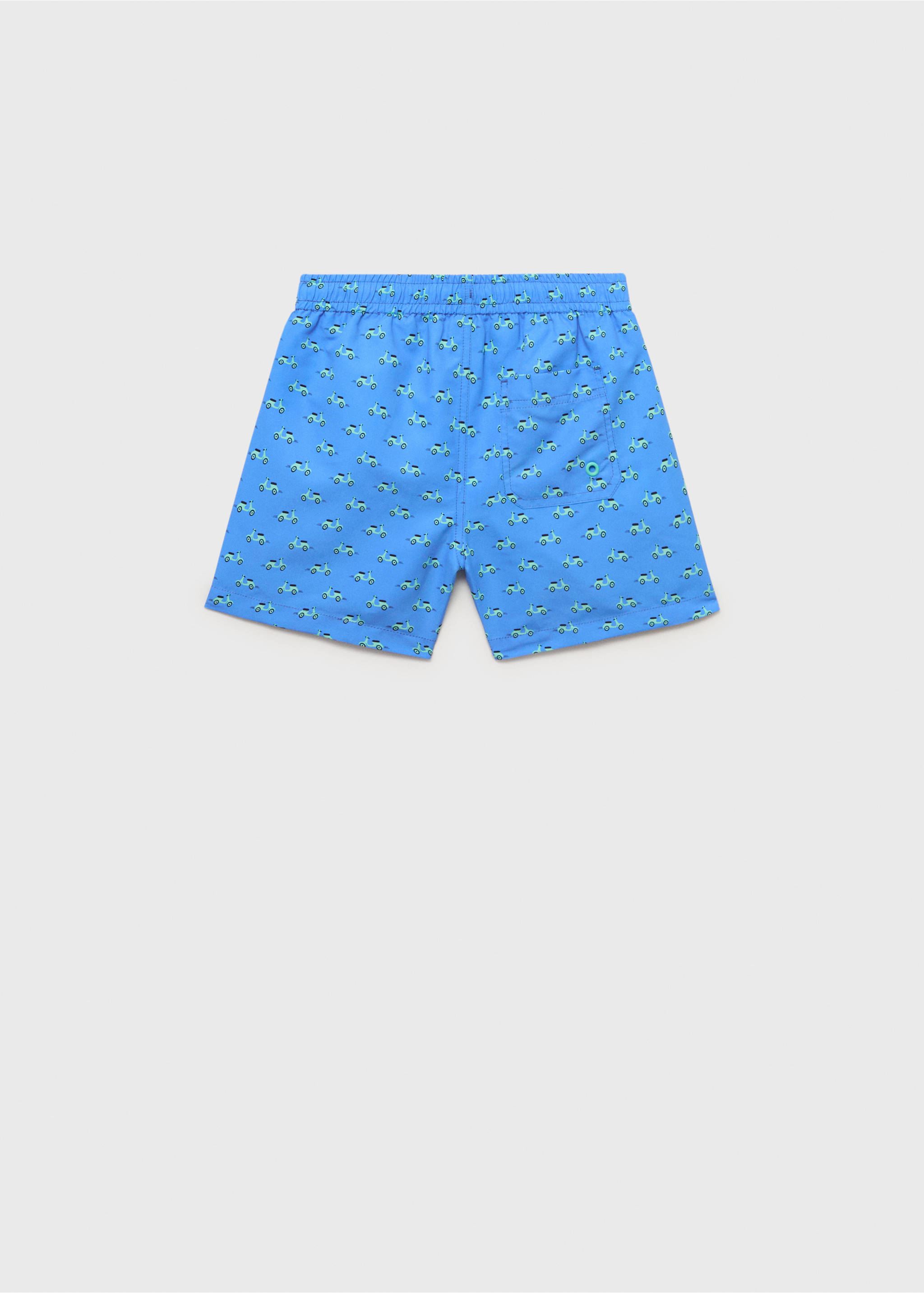 Maillot de bain imprimé - Verso de l’article, Bleu. Ref: 87018271-00.