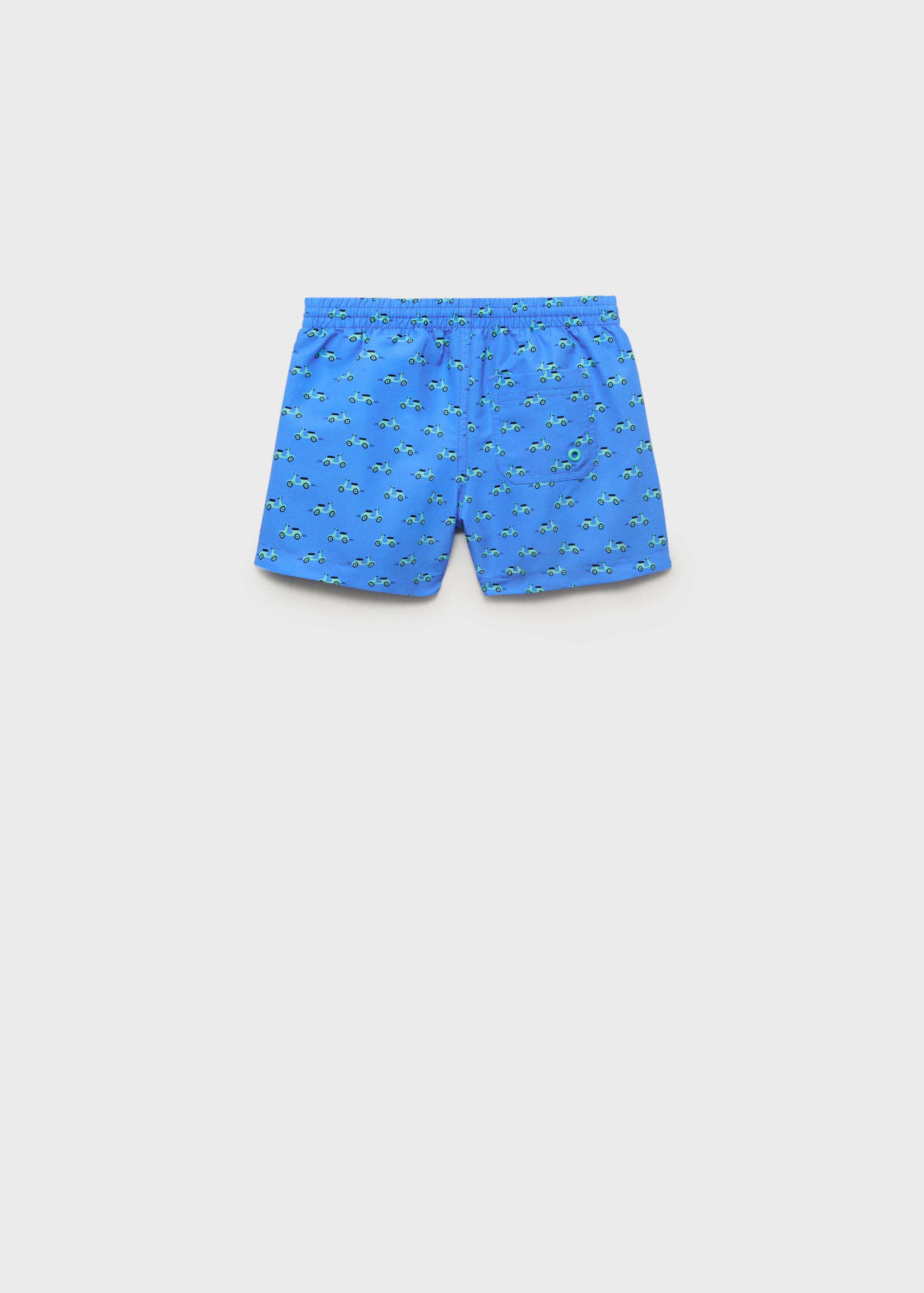 Printed swimming trunks - Reverse of the article