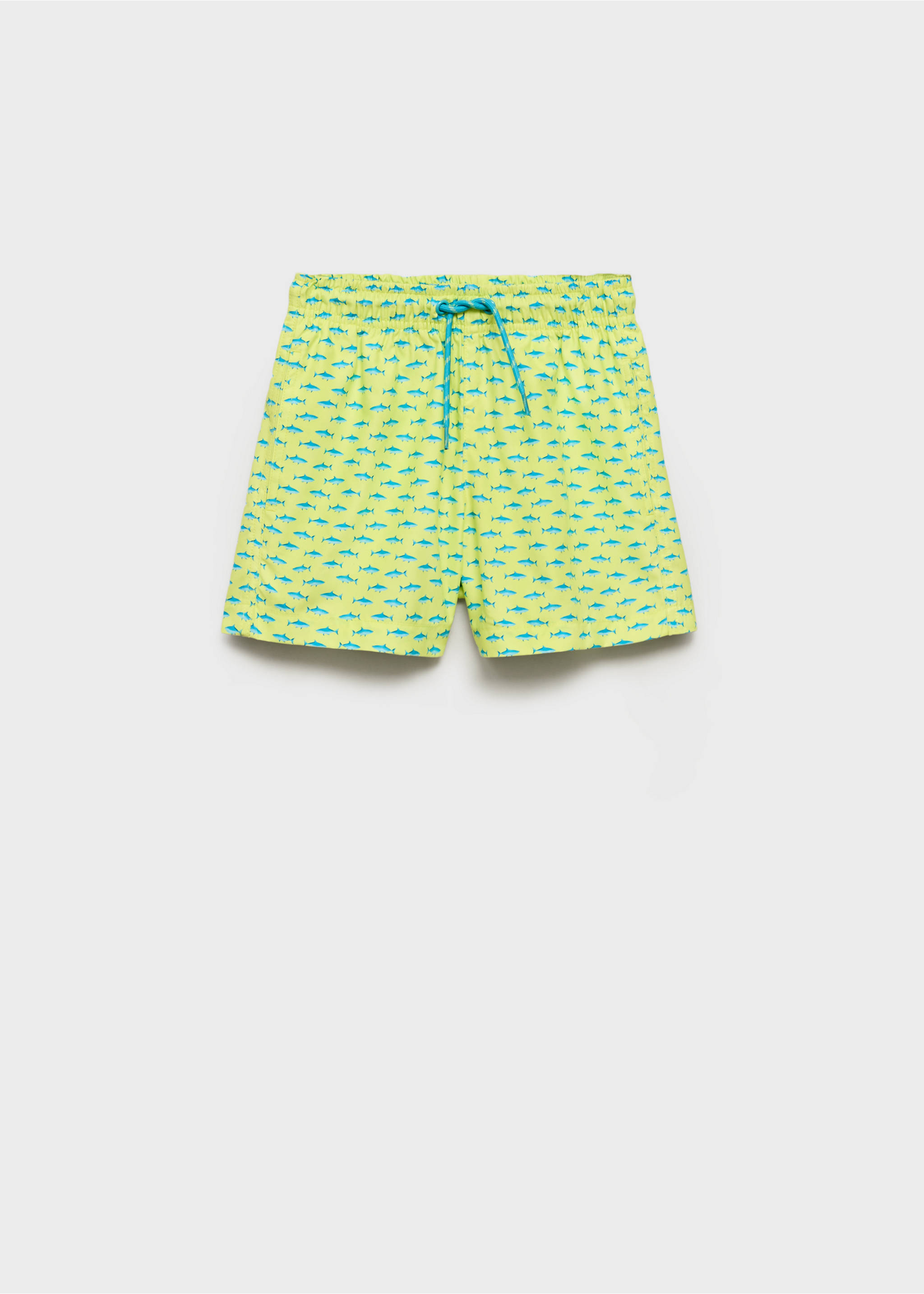 Shark-print swimsuit - Article without model, Lime. Ref: 87018273-00.