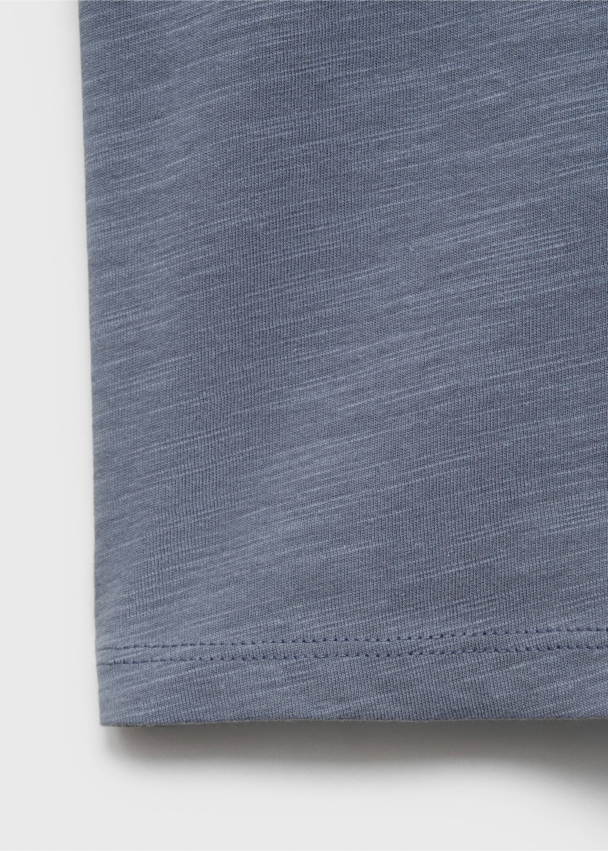 Palm print T-shirt - Details of the article 0, Blue. Ref: 87018278-00.