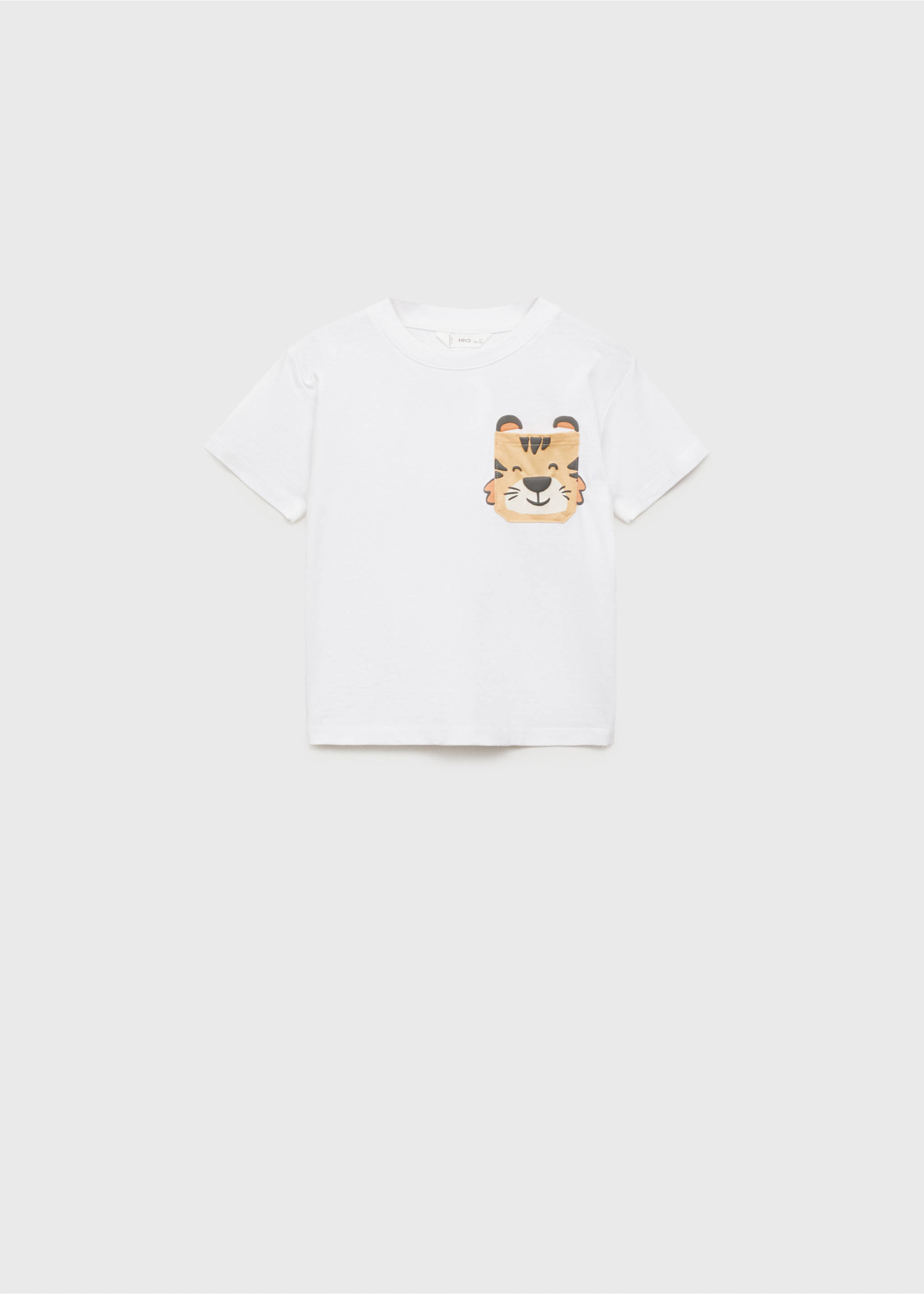 Camiseta estampada bolsillo - Artículo sin modelo, Blanco roto. Ref: 87018279-00.