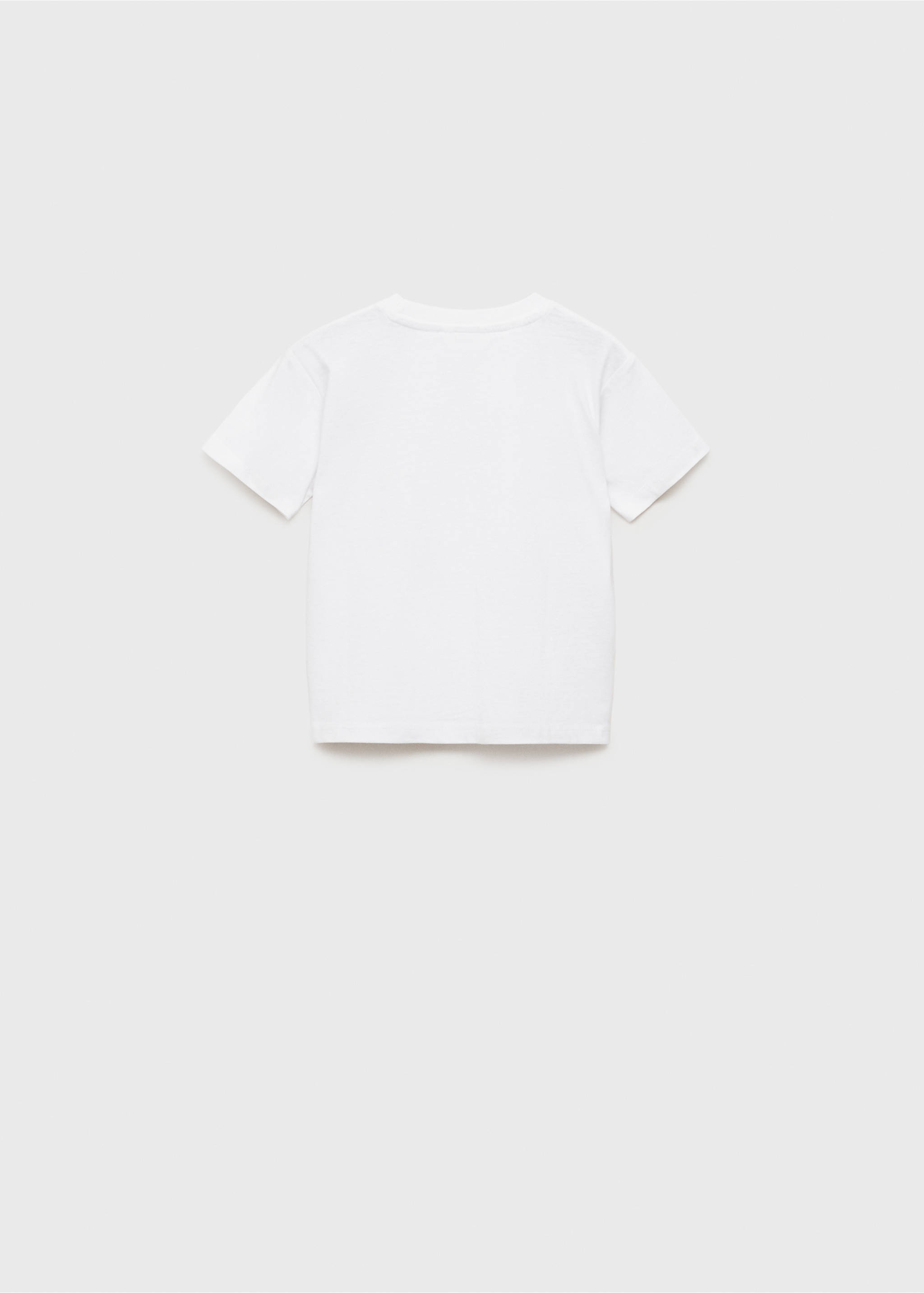 Camiseta estampada bolsillo - Reverso del artículo, Blanco roto. Ref: 87018279-00.