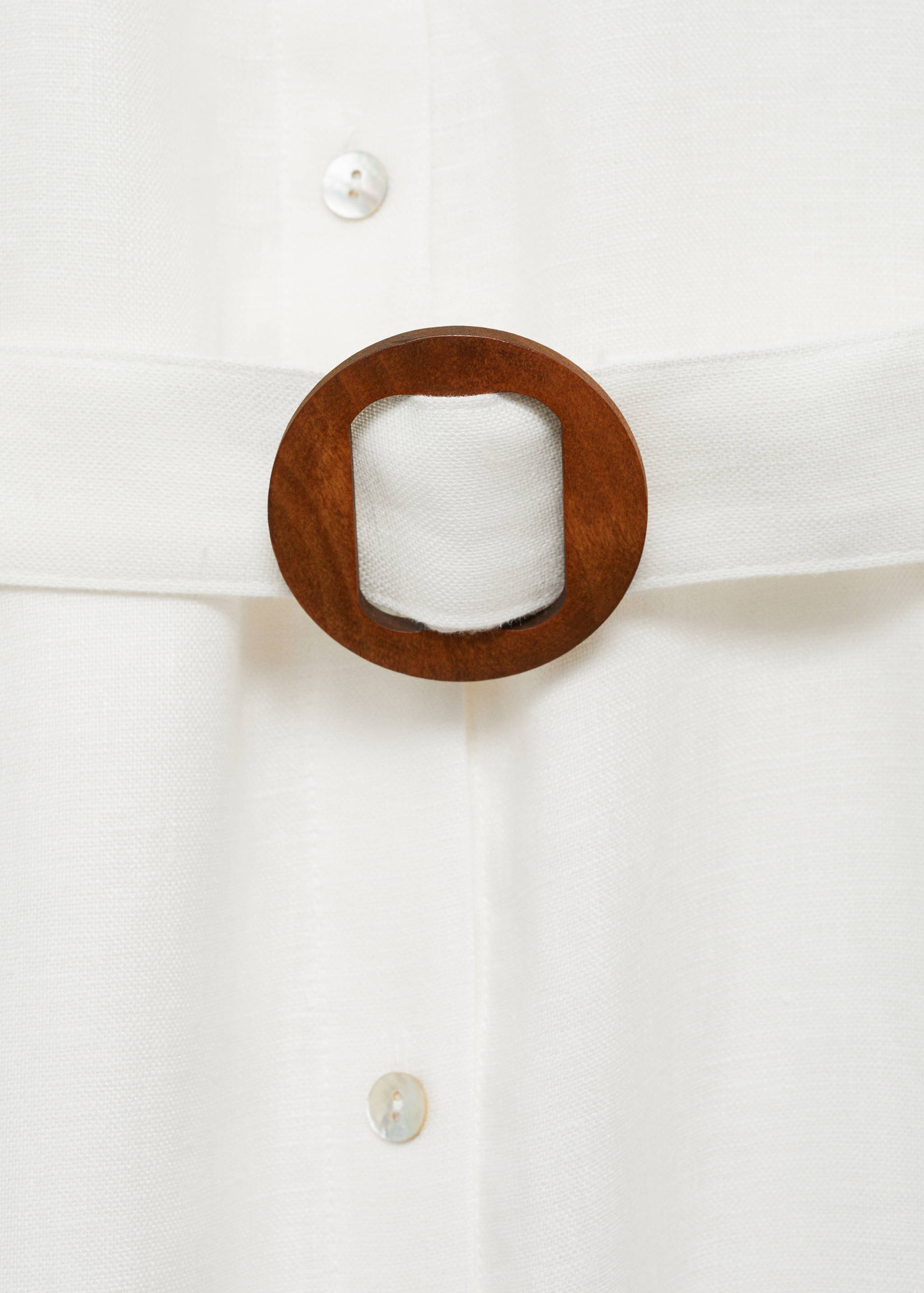 Belt linen dress - Details of the article 8