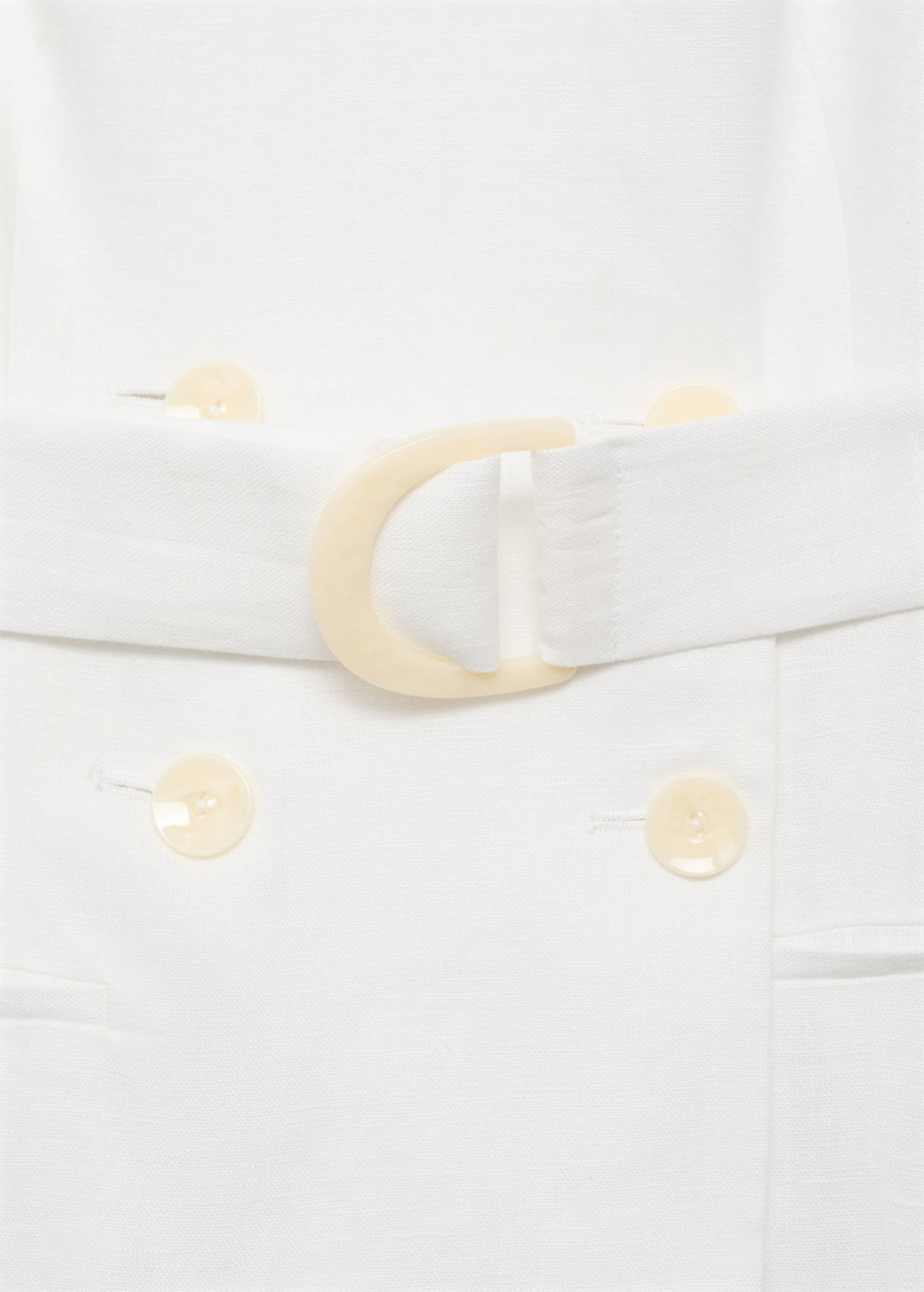 Linen and ramie dress with belt - Details of the article 8