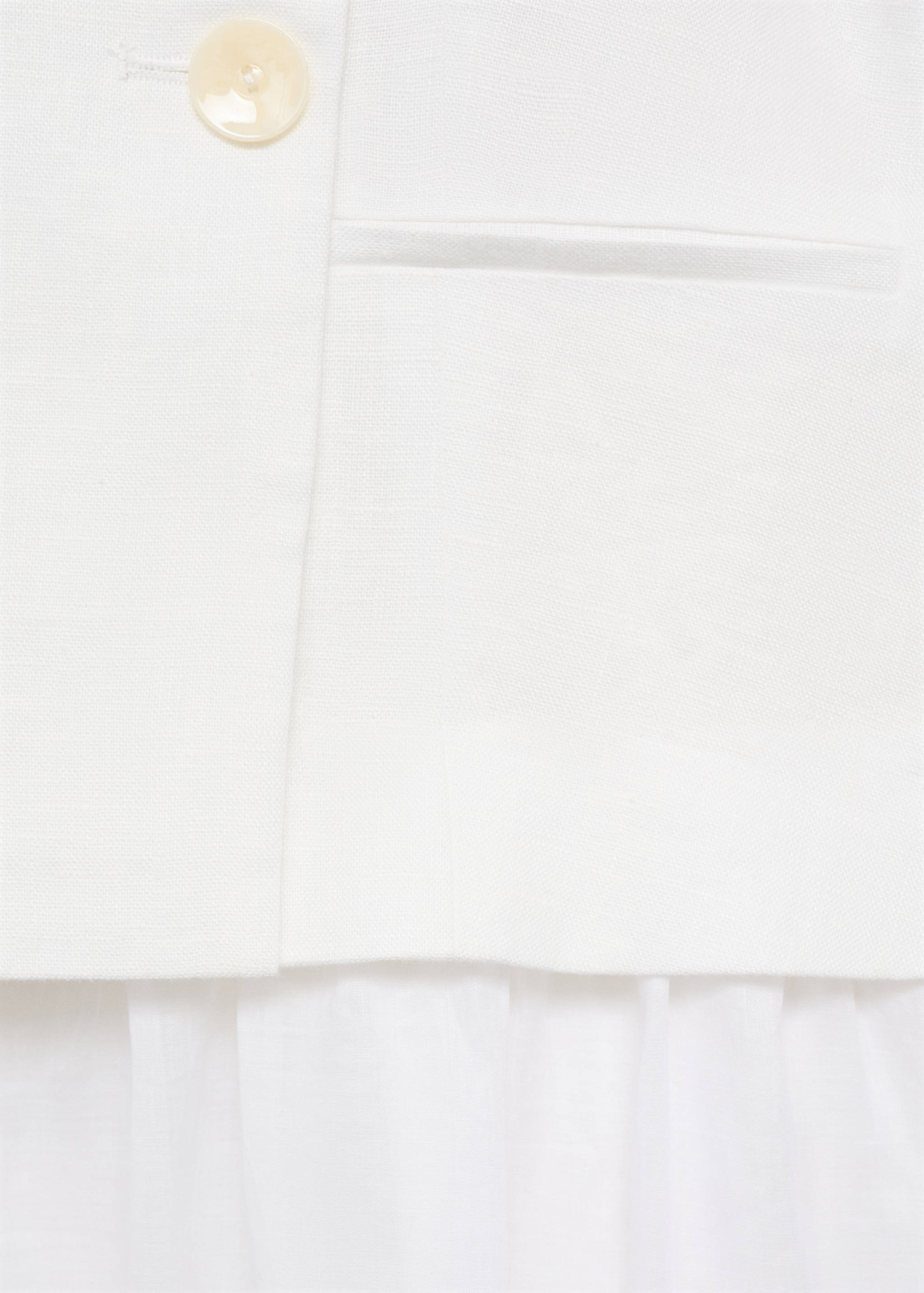 Linen and ramie dress with belt - Details of the article 0