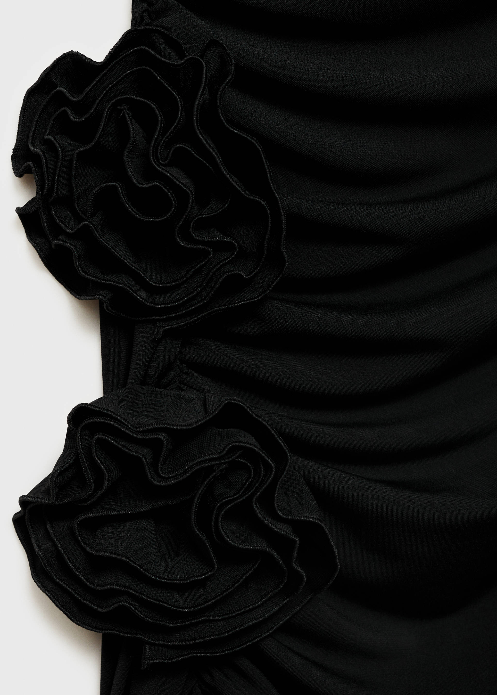 Strapless dress with flower detail - Details of the article 8