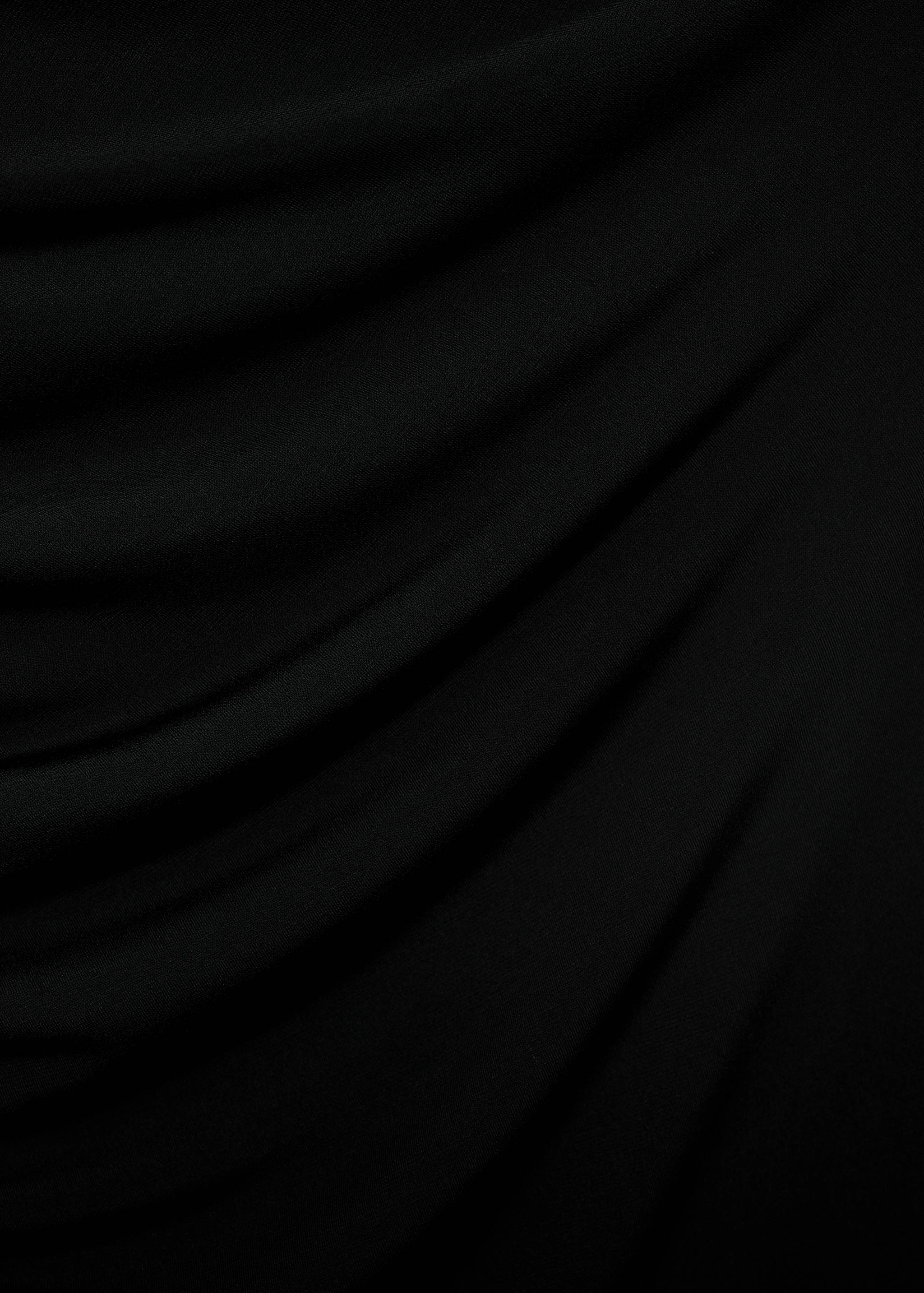 Strapless dress with flower detail - Details of the article 0