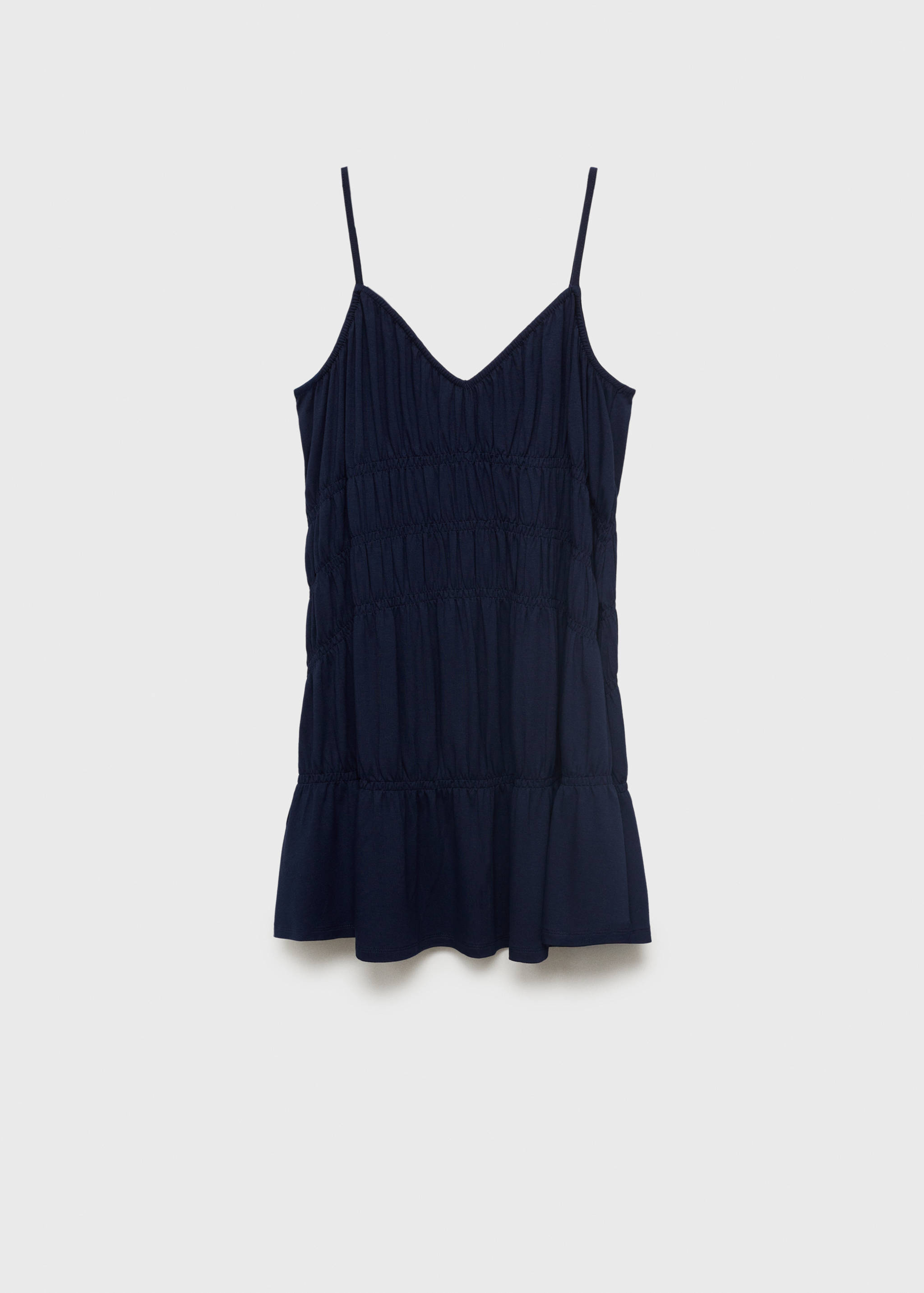 Vestido corto paneles fruncidos - Artículo sin modelo