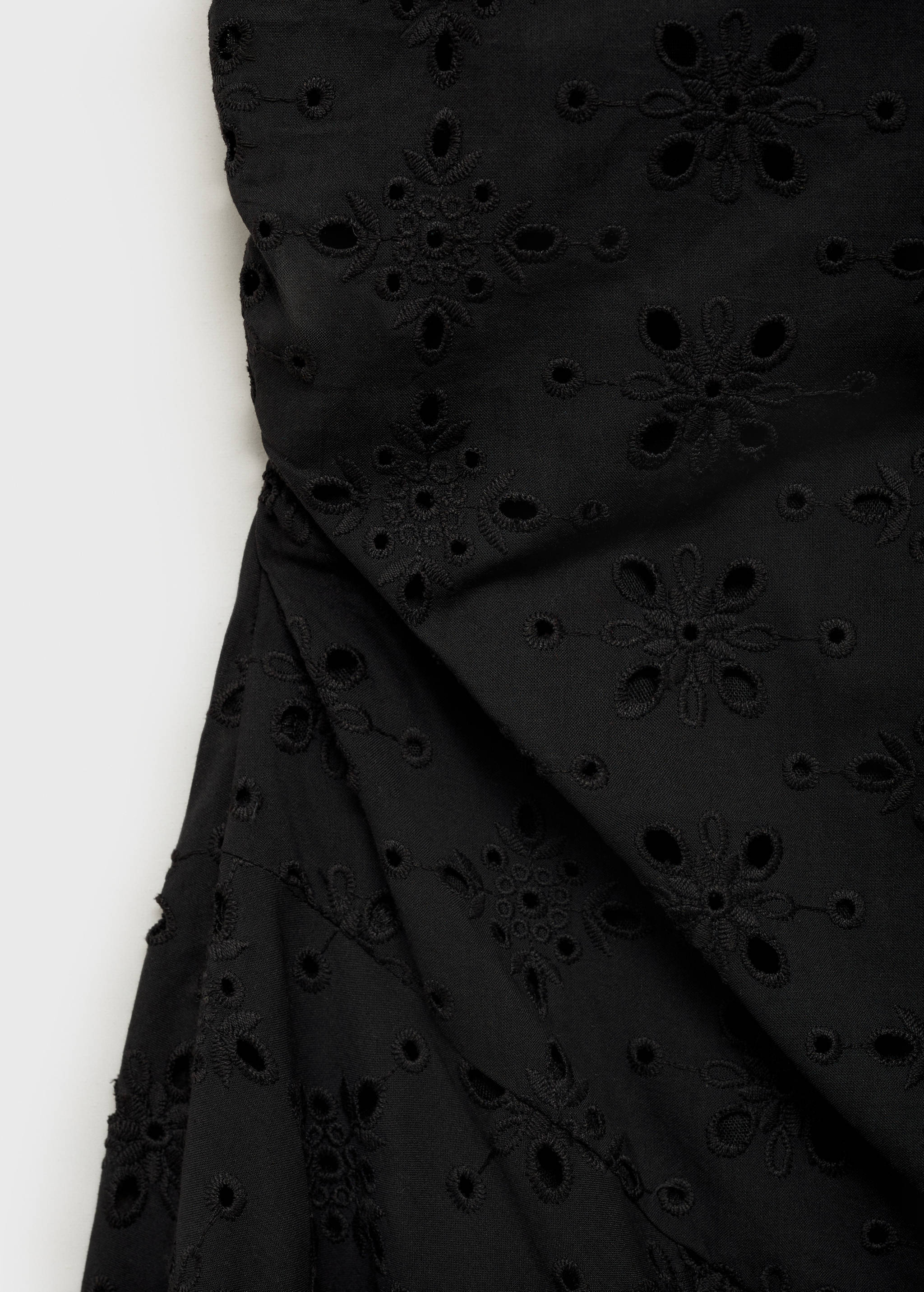 Midi dress with lace embroidery - Women | MANGO OUTLET USA