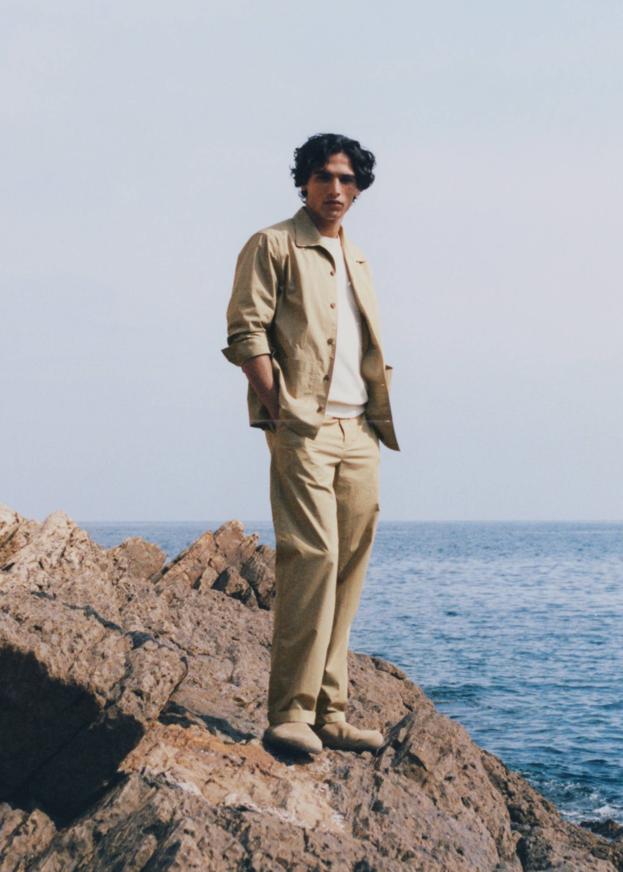 100% straight-fit cotton trousers - Details of the article 5