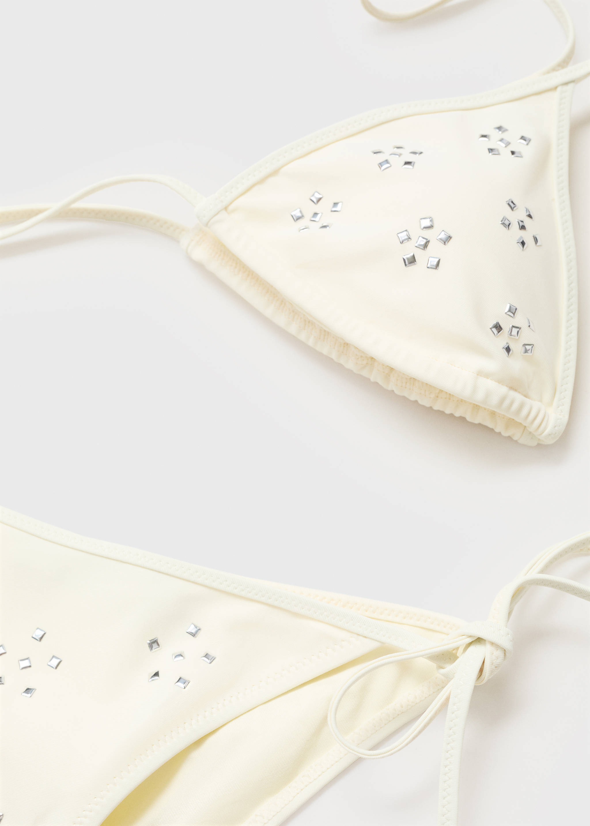 Bikini bottoms with metallic appliqués - Details of the article 0