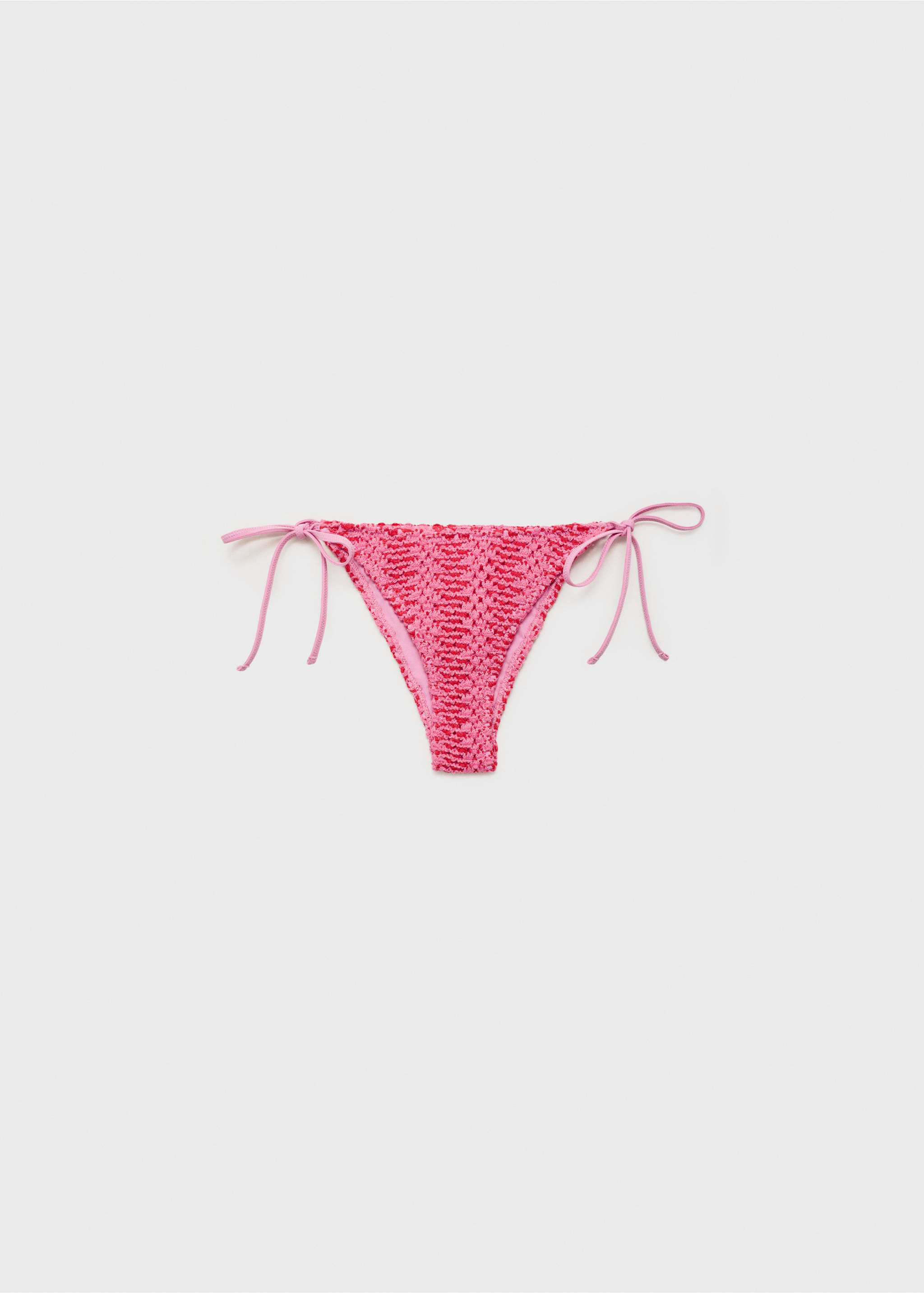 Crochet bikini bottoms - Article without model, Pink. Ref: 87019215-00.