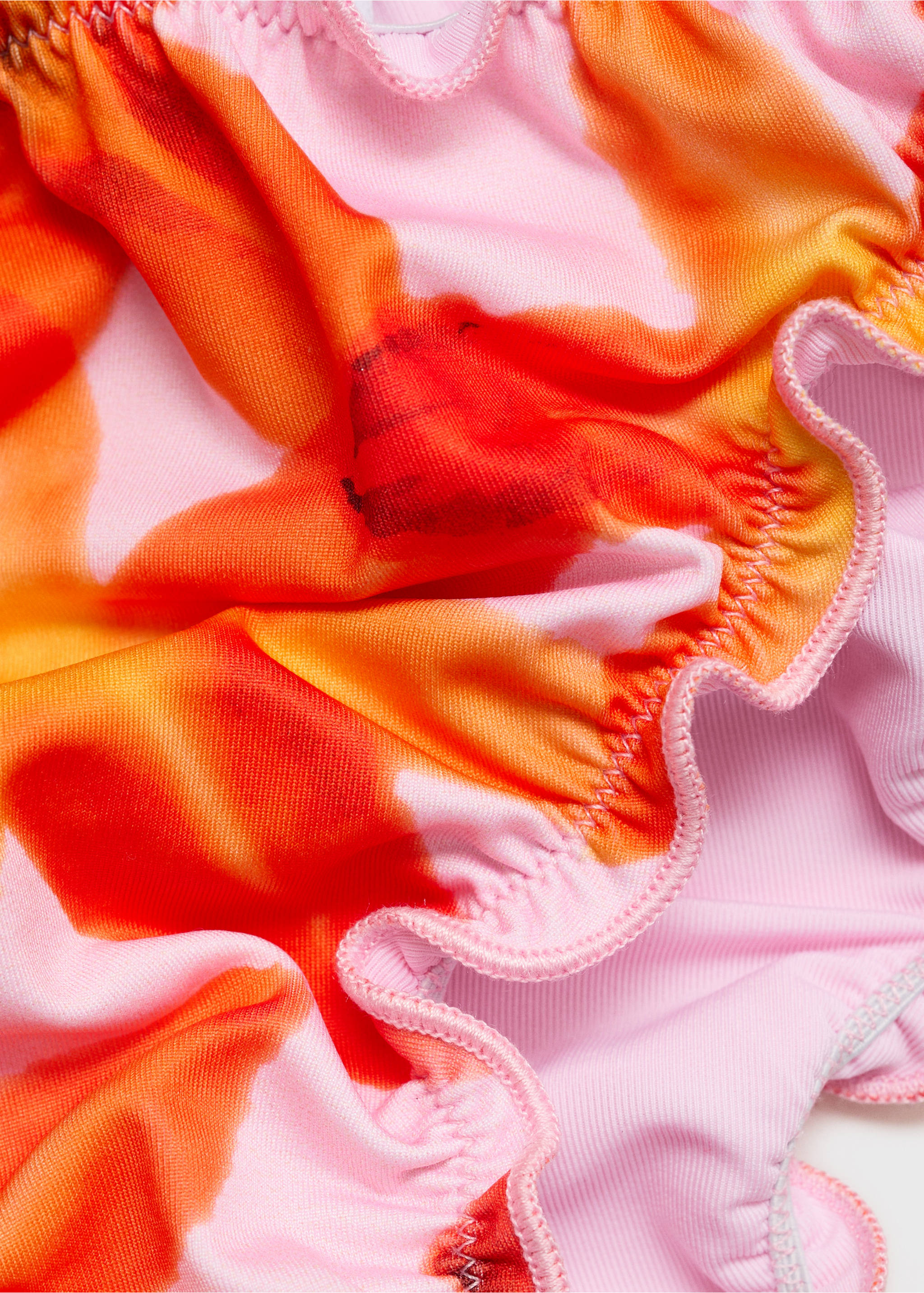 Bikini-Slip mit Blumenmuster - Detail des Artikels 8, Rosa. Ref: 87019218-00.