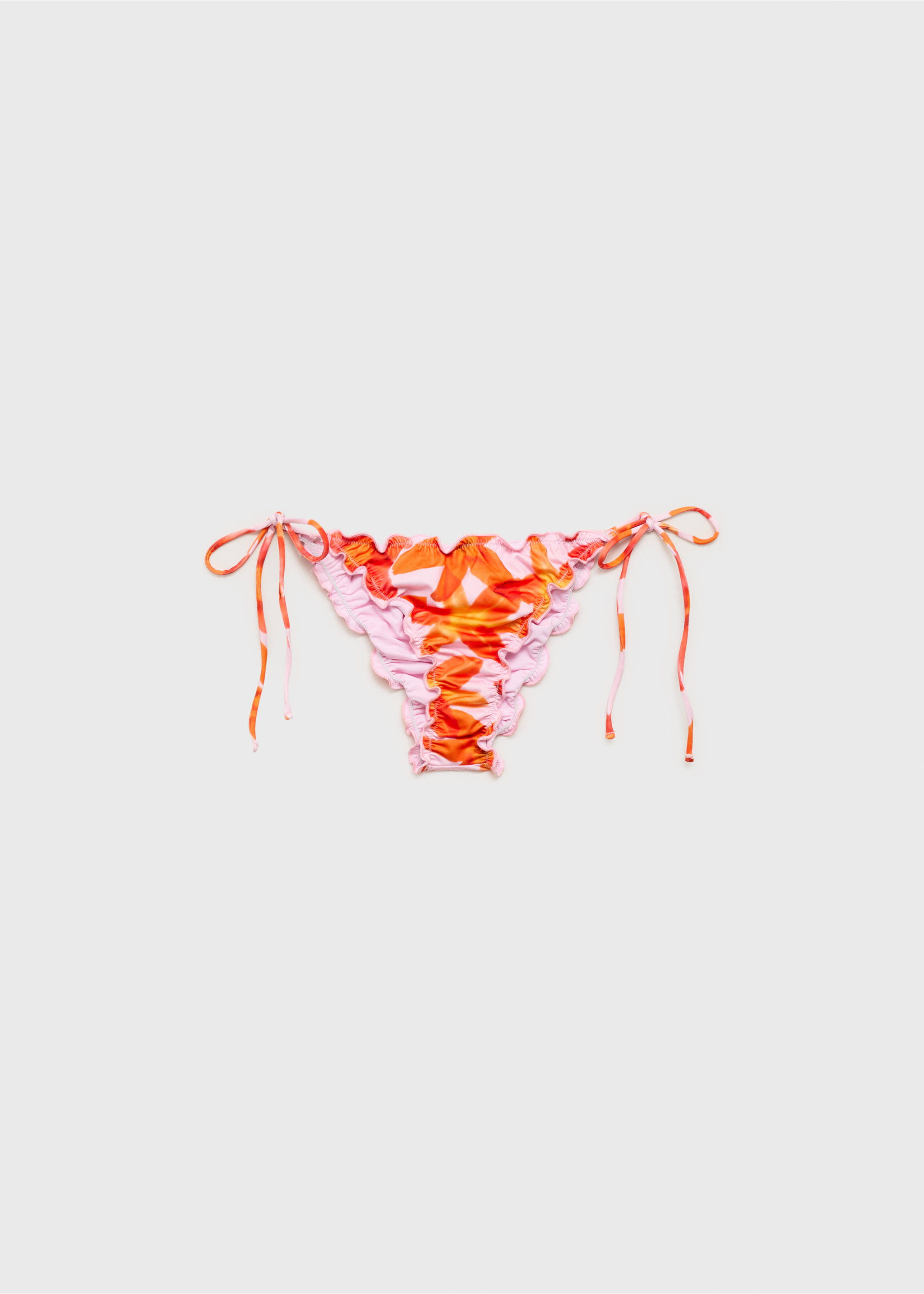 Bikini-Slip mit Blumenmuster - Artikel ohne Model, Rosa. Ref: 87019218-00.