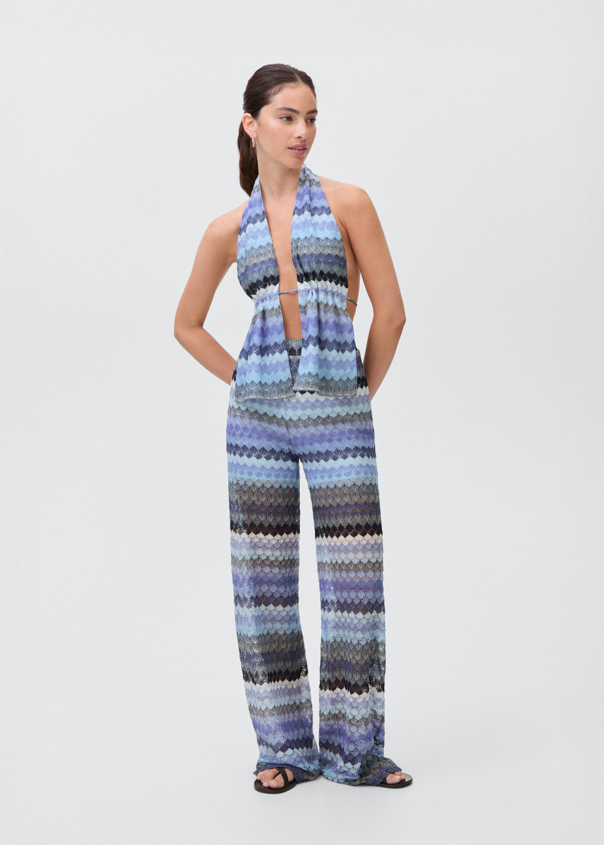Top punto calado zigzag - Plano general