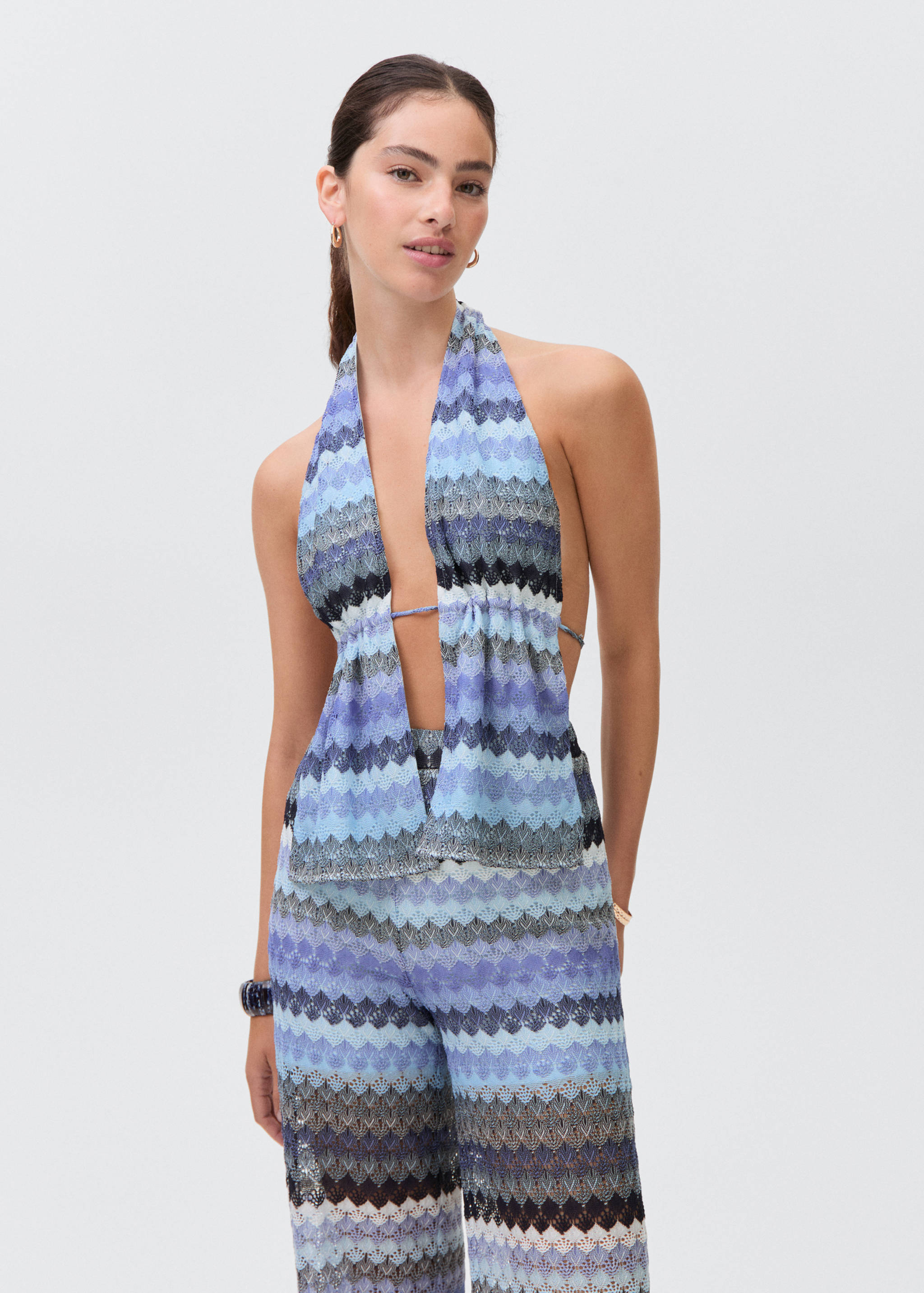 Top punto calado zigzag - Plano medio