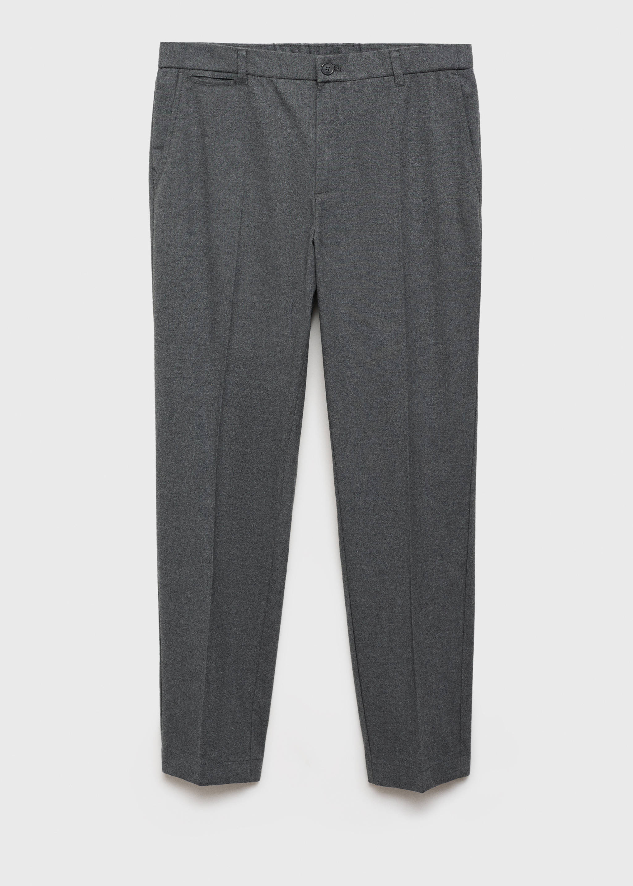 Regular-fit flannel trousers - Article without model