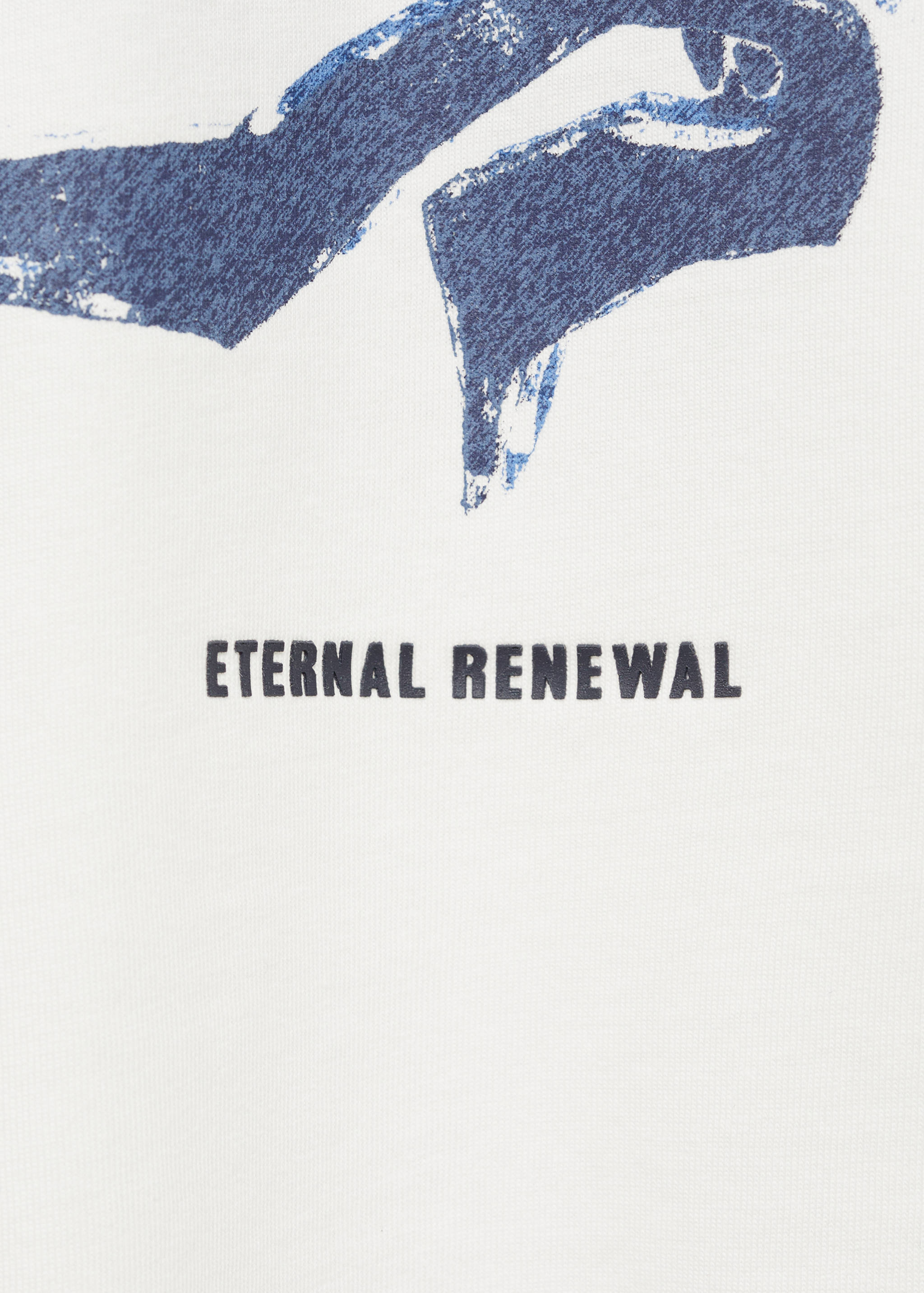 T-Shirt aus 100 % Baumwolle mit grafischem Muster vorne - Detail des Artikels 0