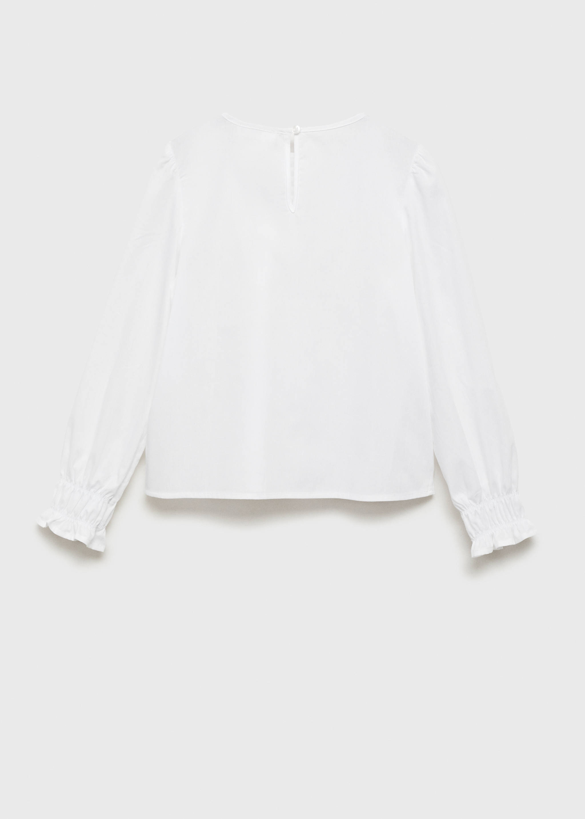 Rhinestone pleated blouse - Reverse of the article