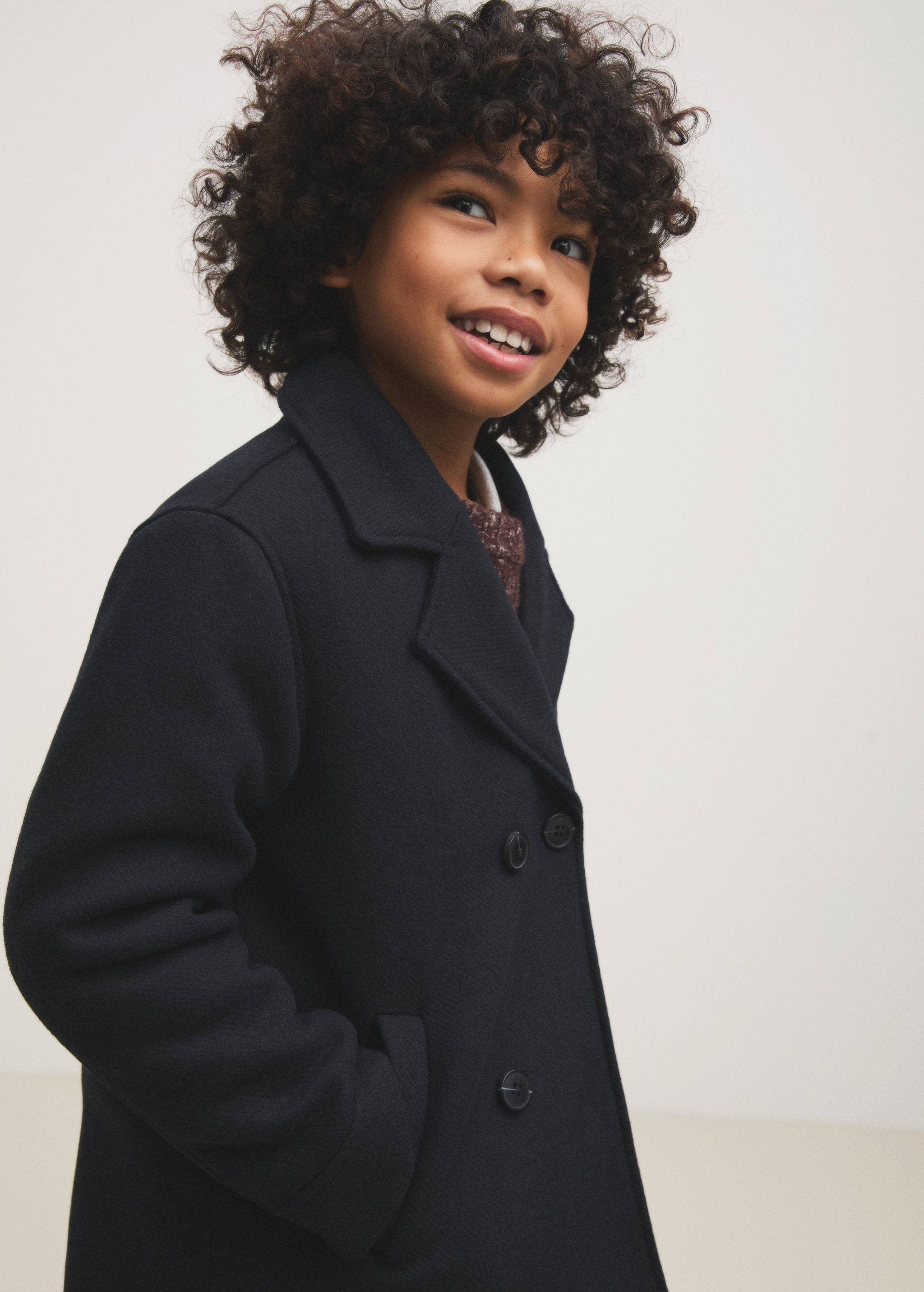 Buttoned wool coat - Details of the article 4