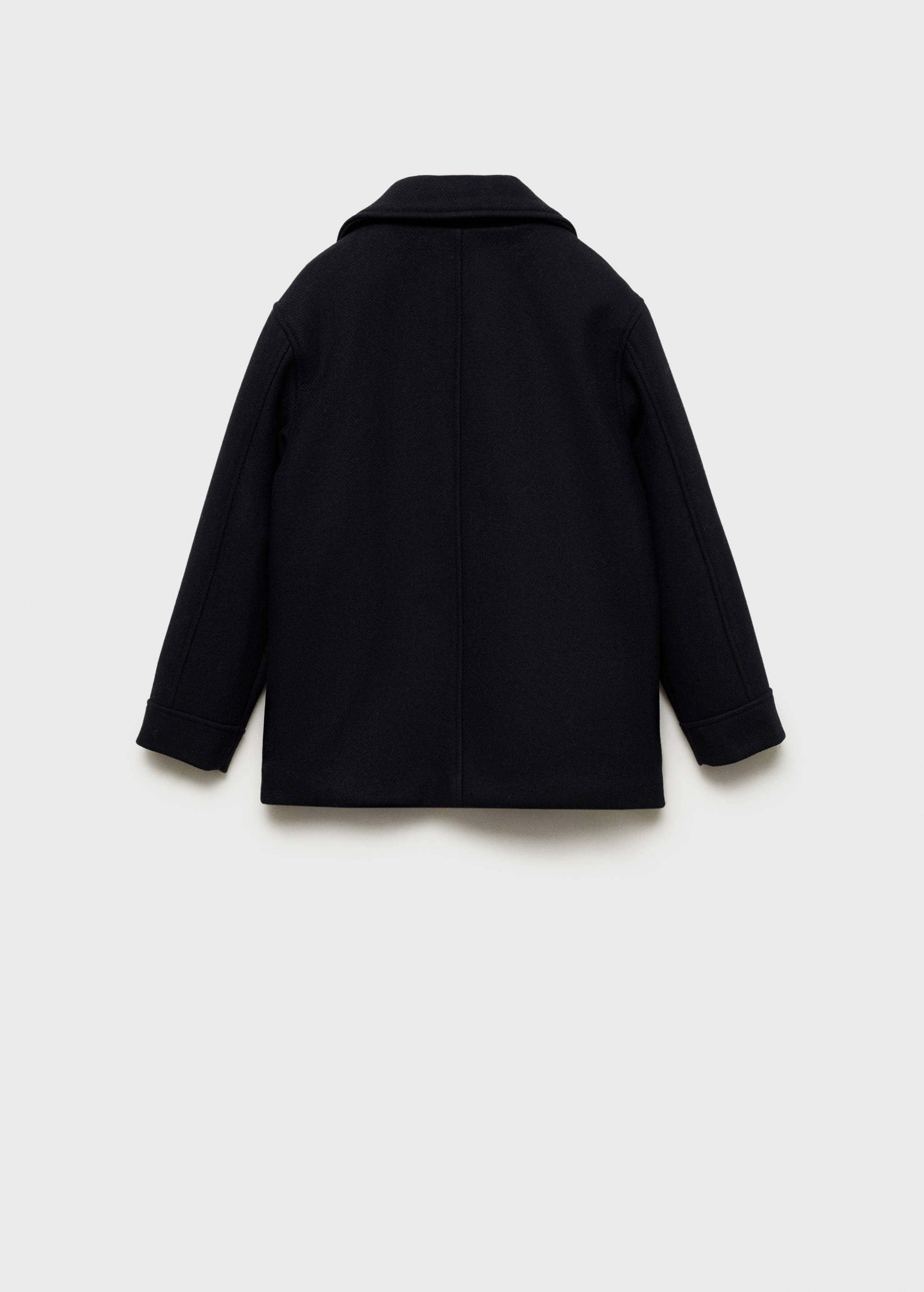 Buttoned wool coat - Reverse of the article