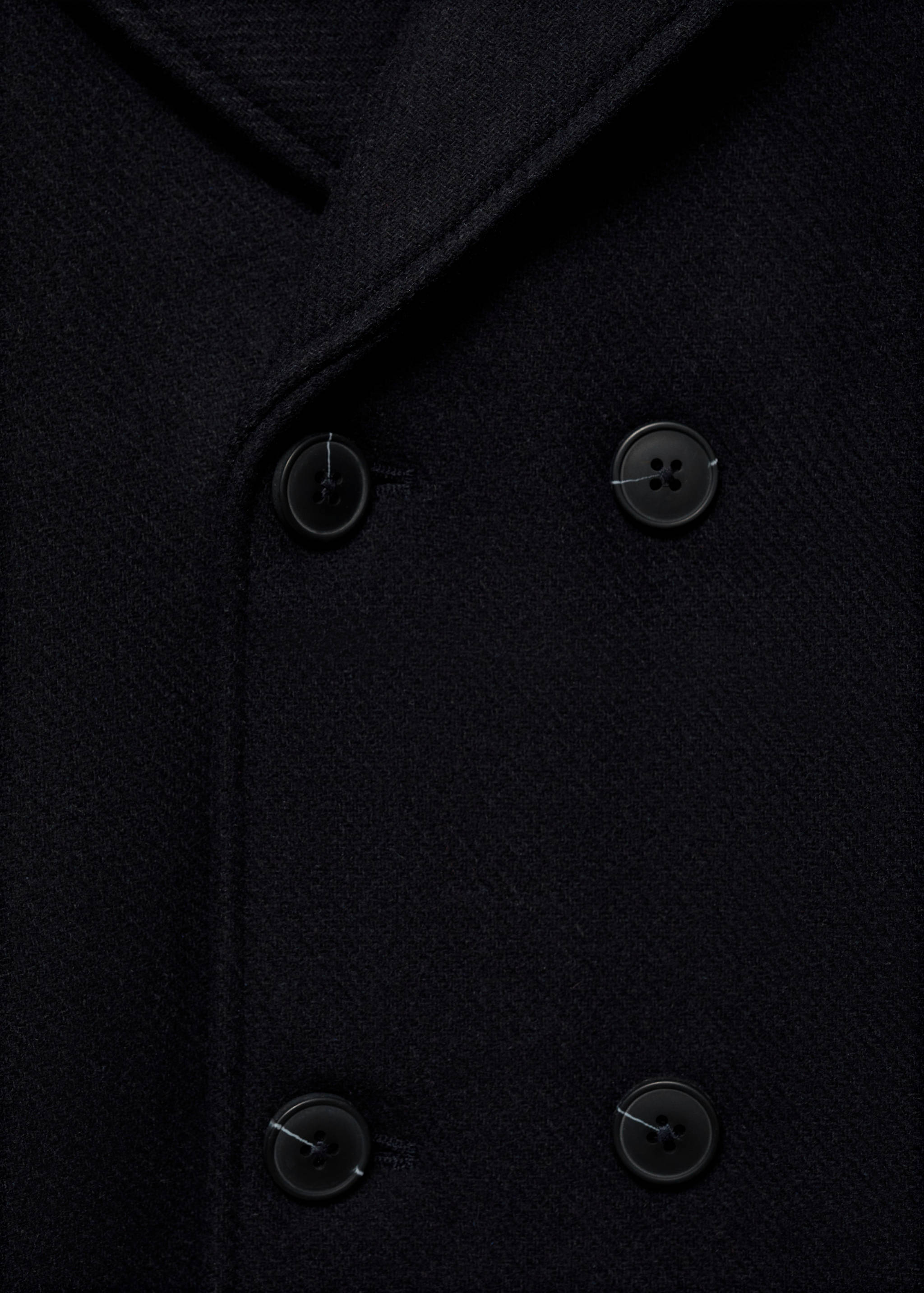 Buttoned wool coat - Details of the article 0