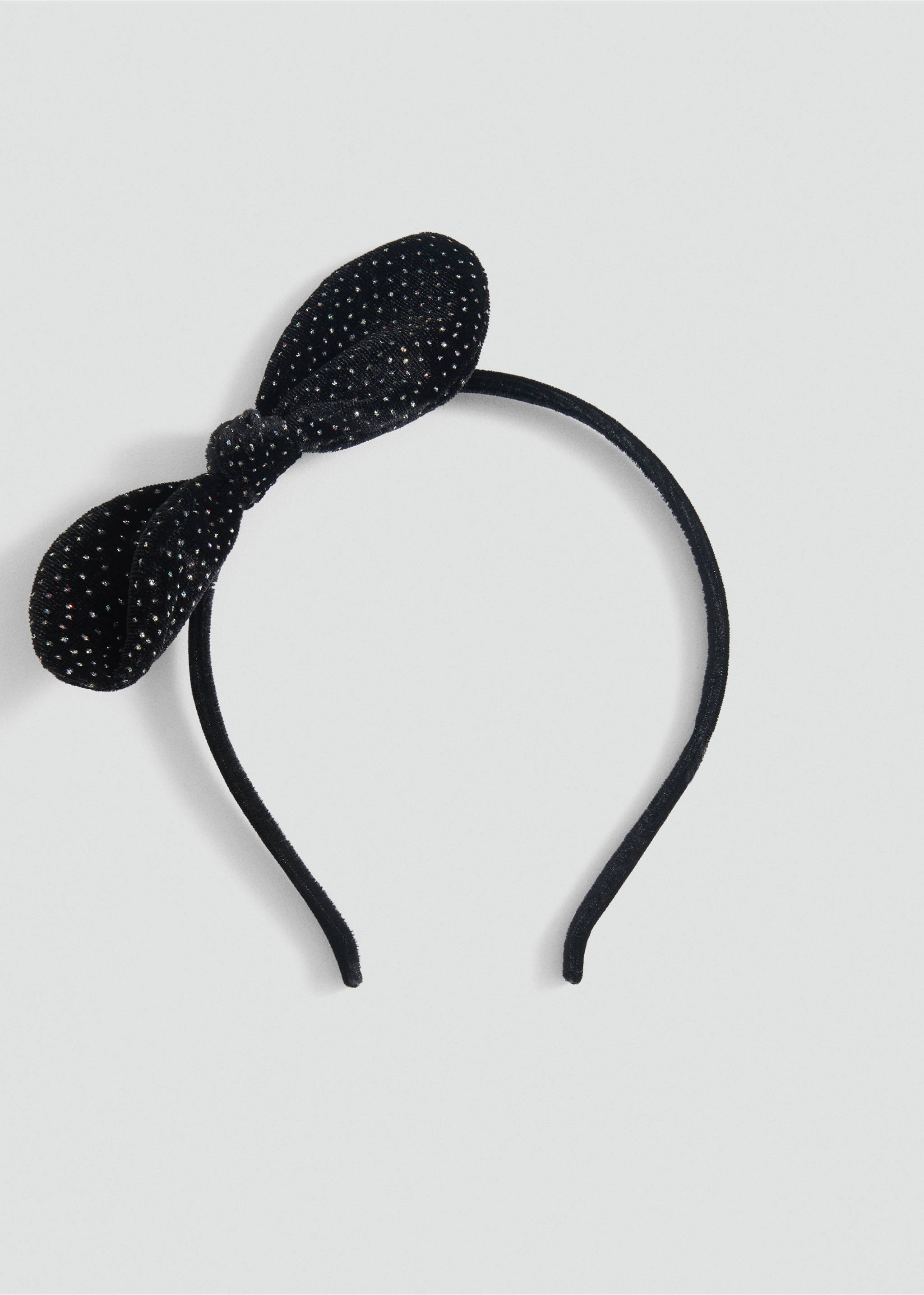 Bow hairband - Article without model, Black. Ref: 87020309-00.