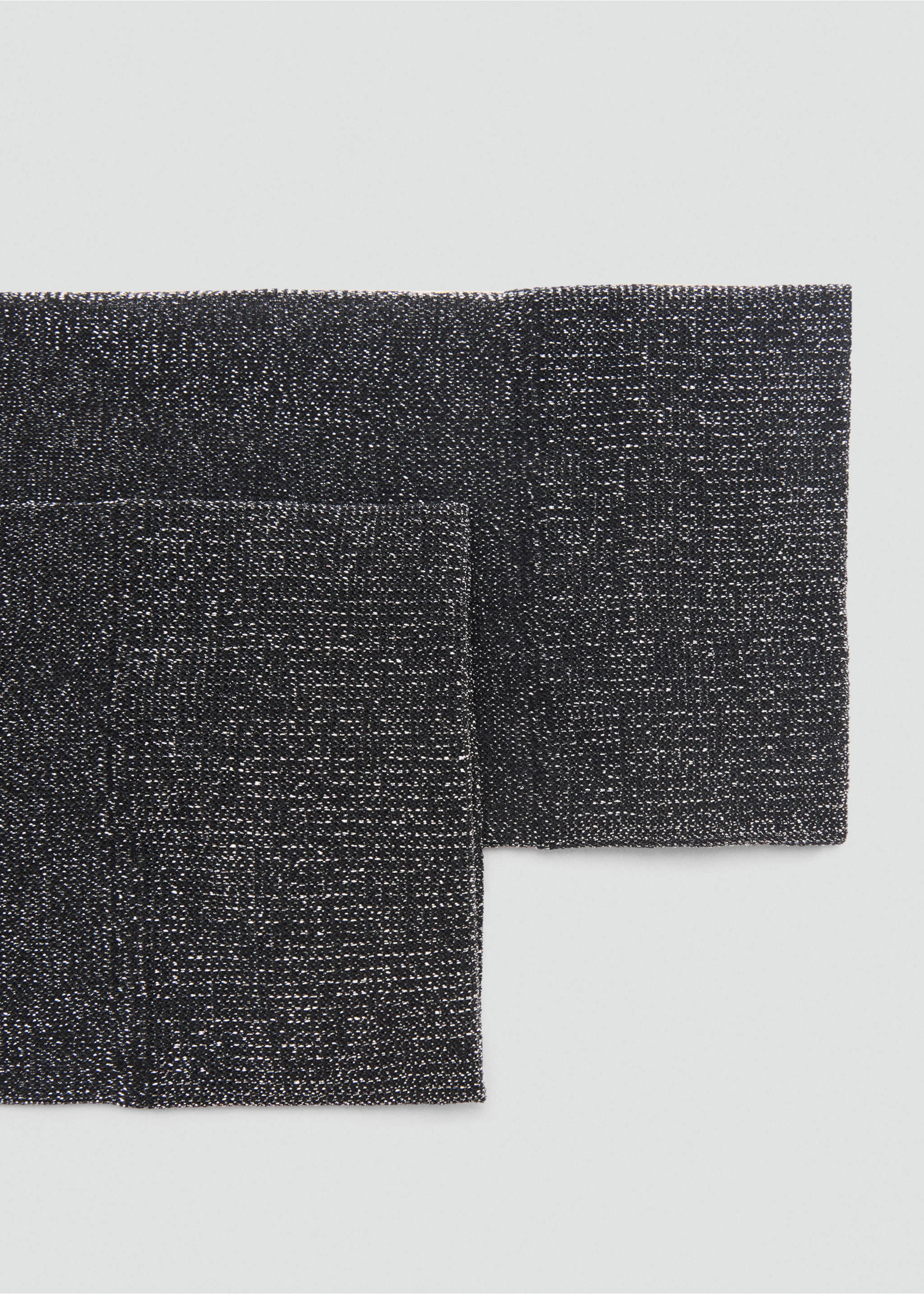 Lurex long socks - Details of the article 2, Silver. Ref: 87020383-00.