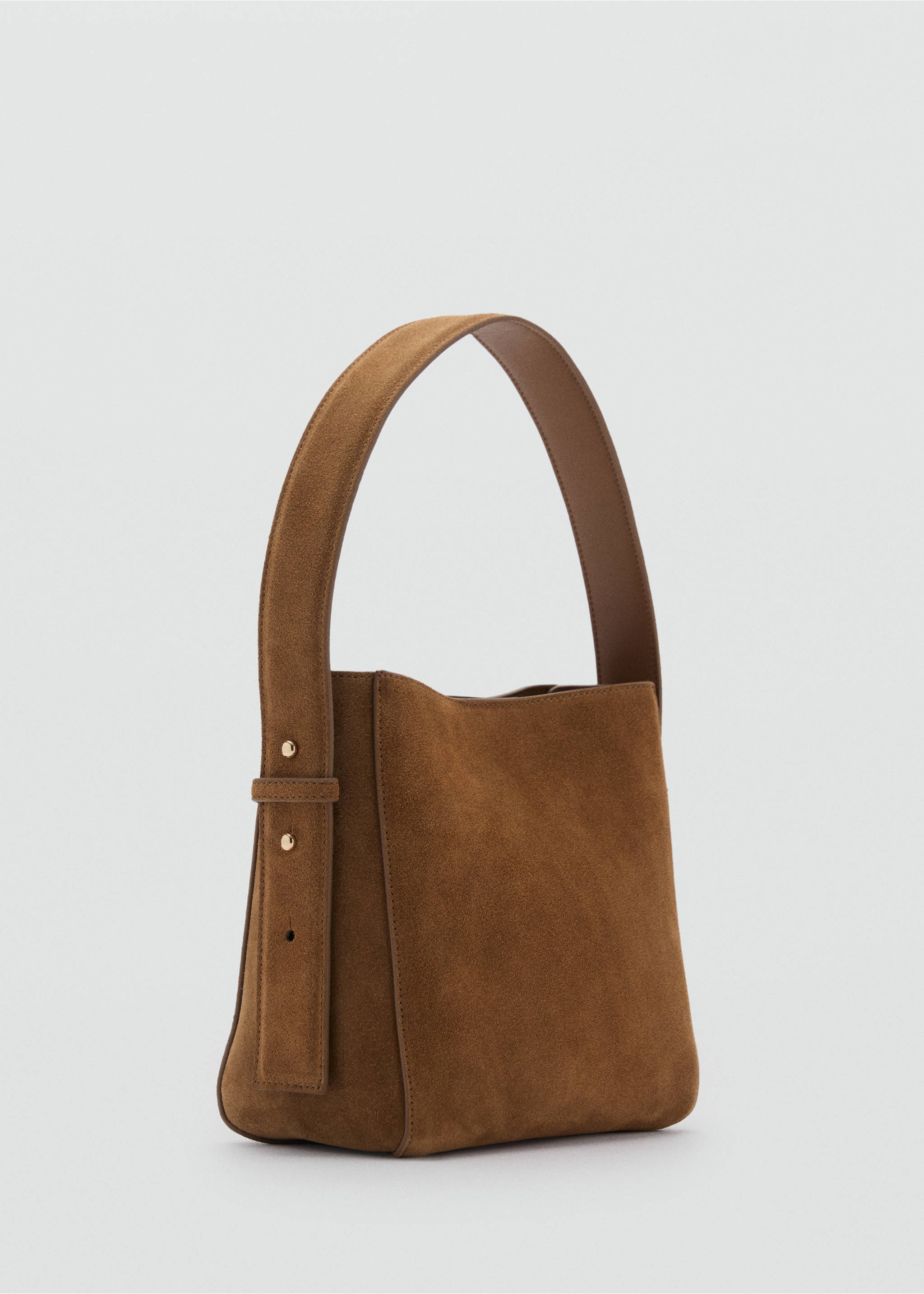 Suede mini shopper bag - Medium plane, Leather. Ref: 87020431-00.