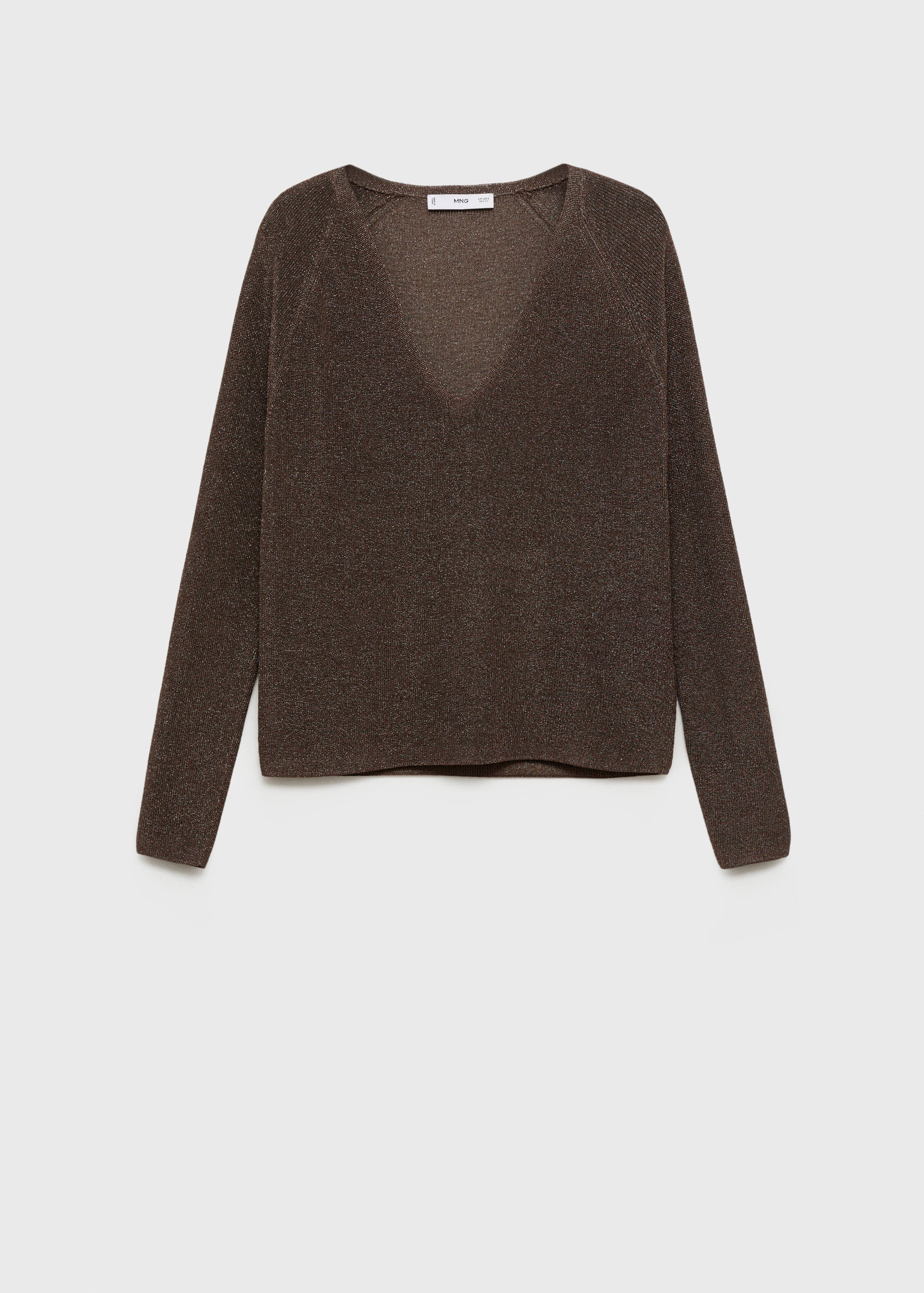 V-neck lurex sweater - Article without model
