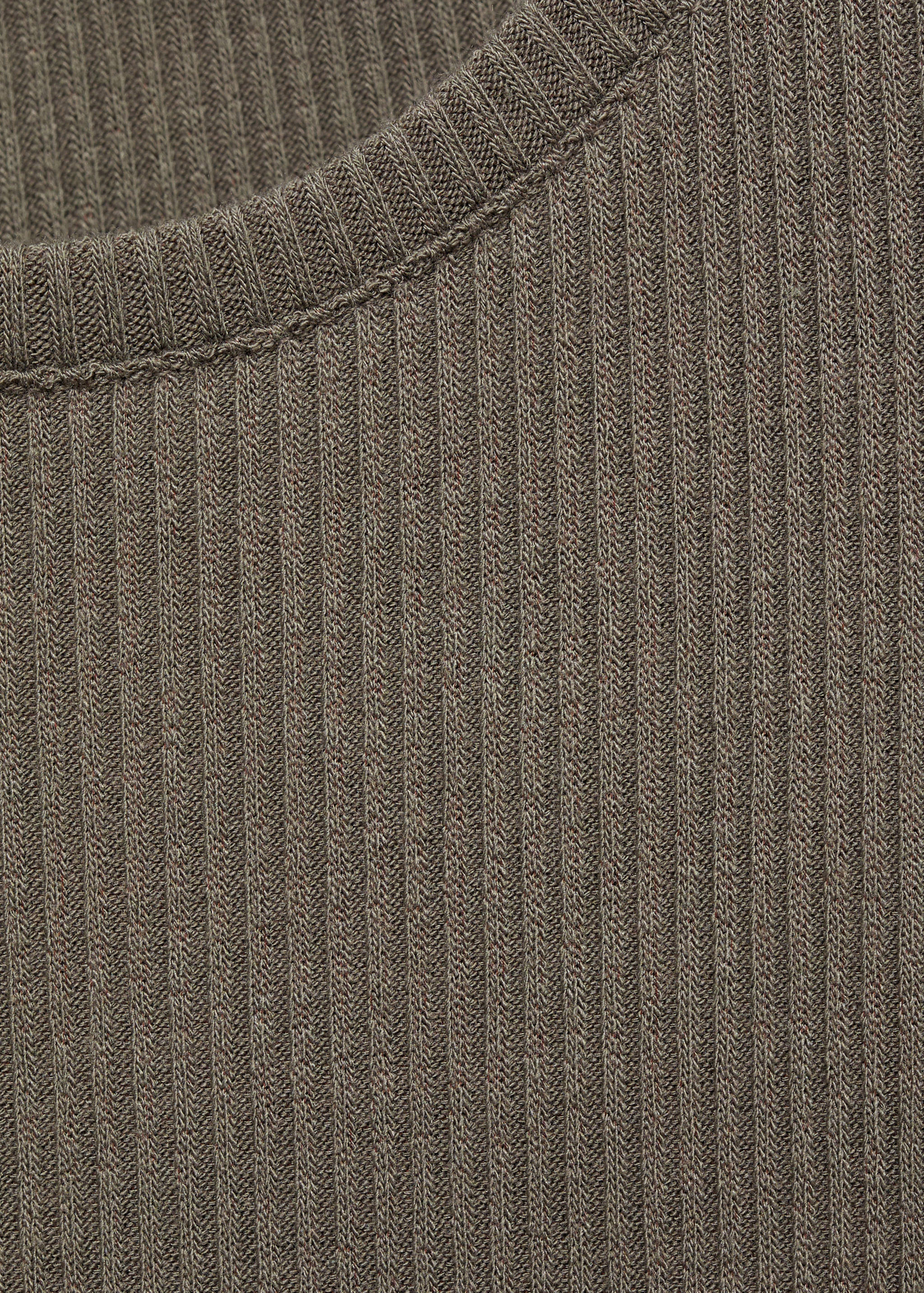 Camiseta manga larga canalé - Detalle del artículo 8