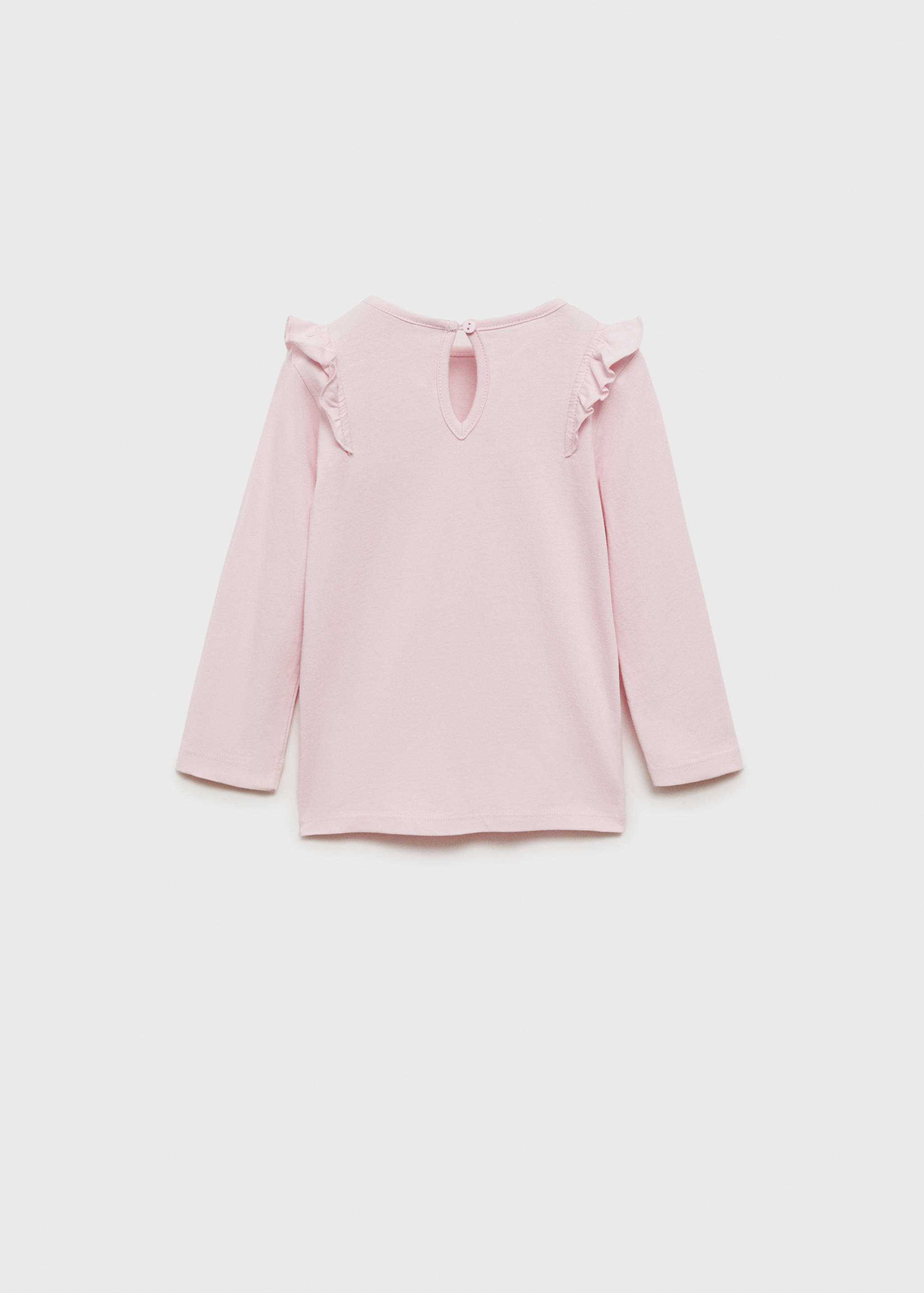 Long -sleeved t-shirt with ruffles - Reverse of the article
