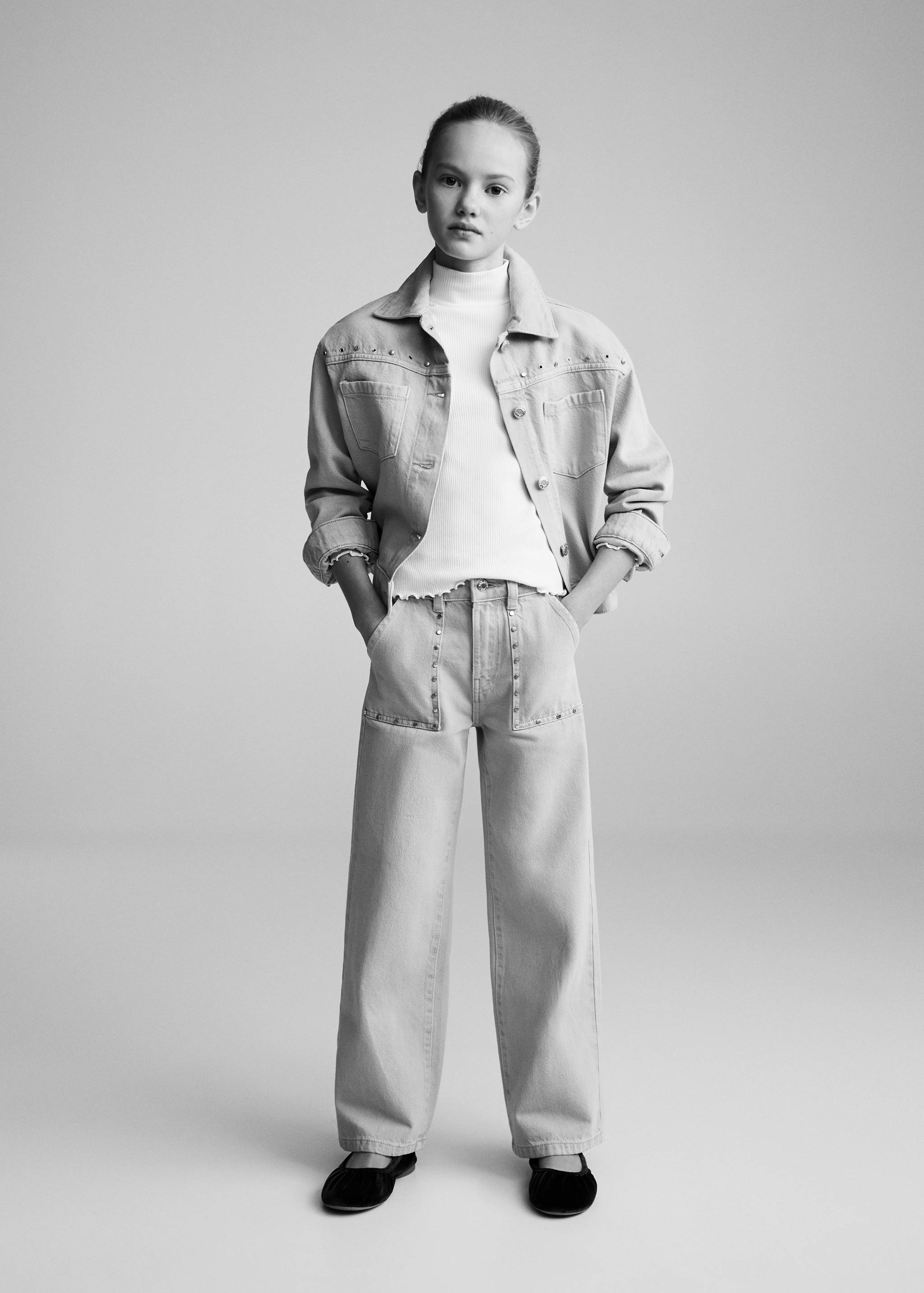 Ribbed high neck t-shirt - General plane