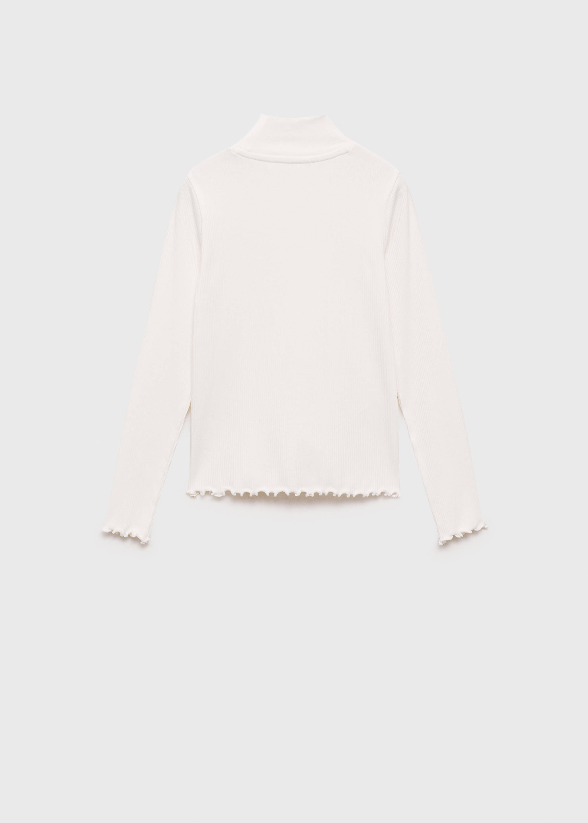 Ribbed high neck t-shirt - Reverse of the article