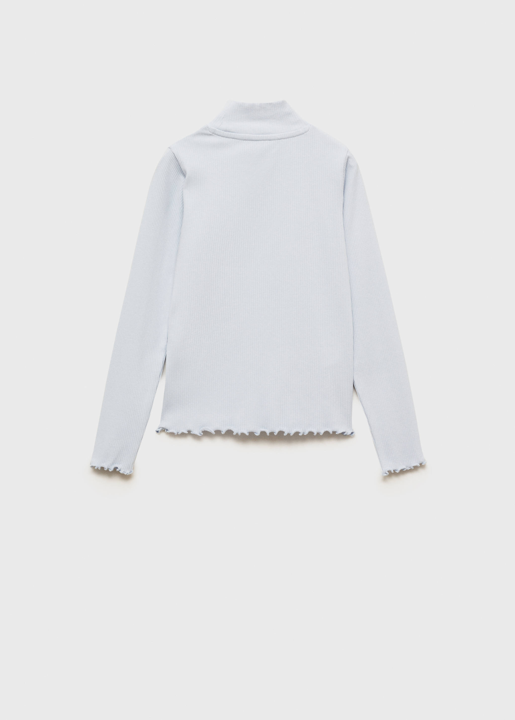 Ribbed high neck t-shirt - Reverse of the article