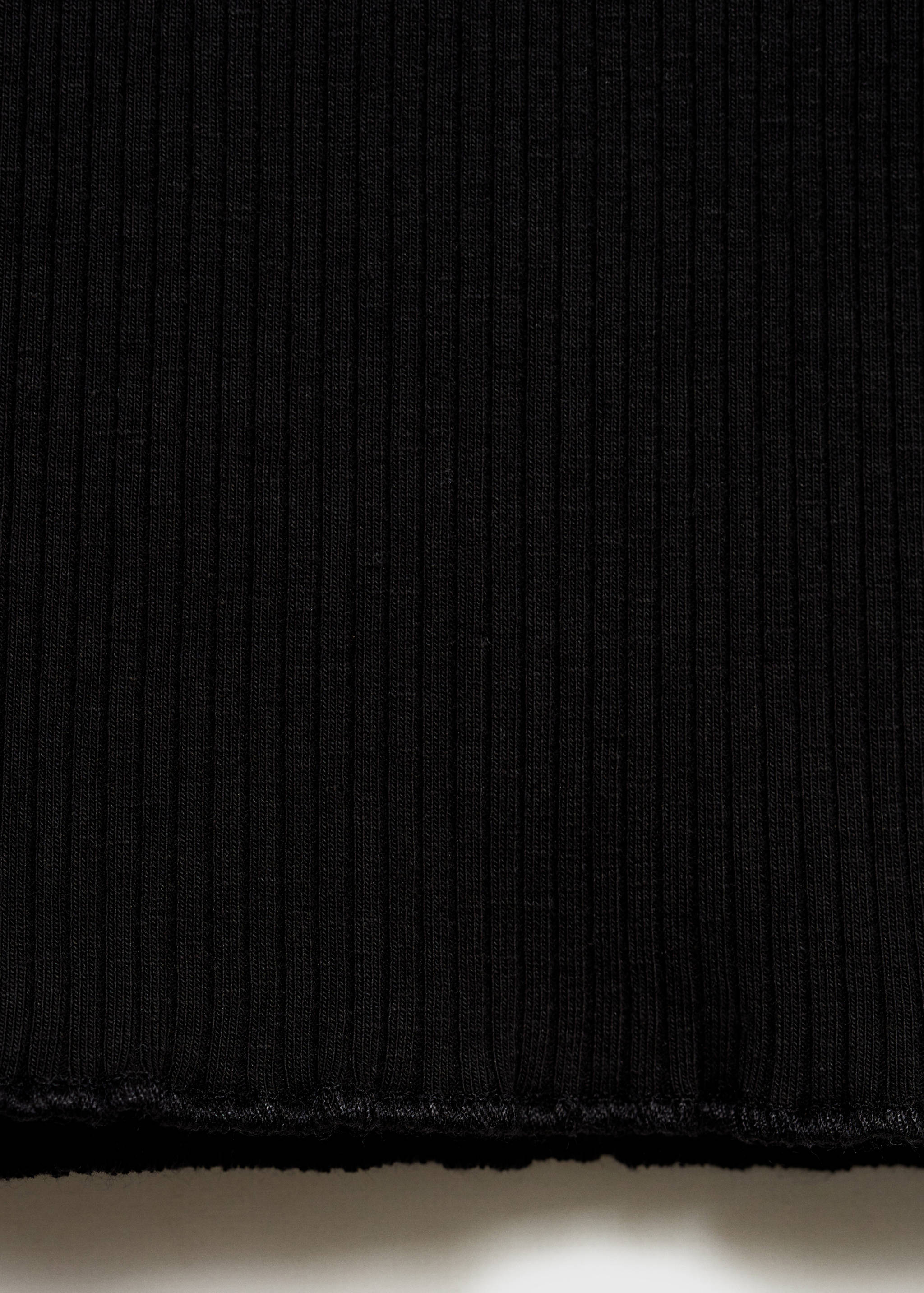 Ribbed high neck t-shirt - Details of the article 0