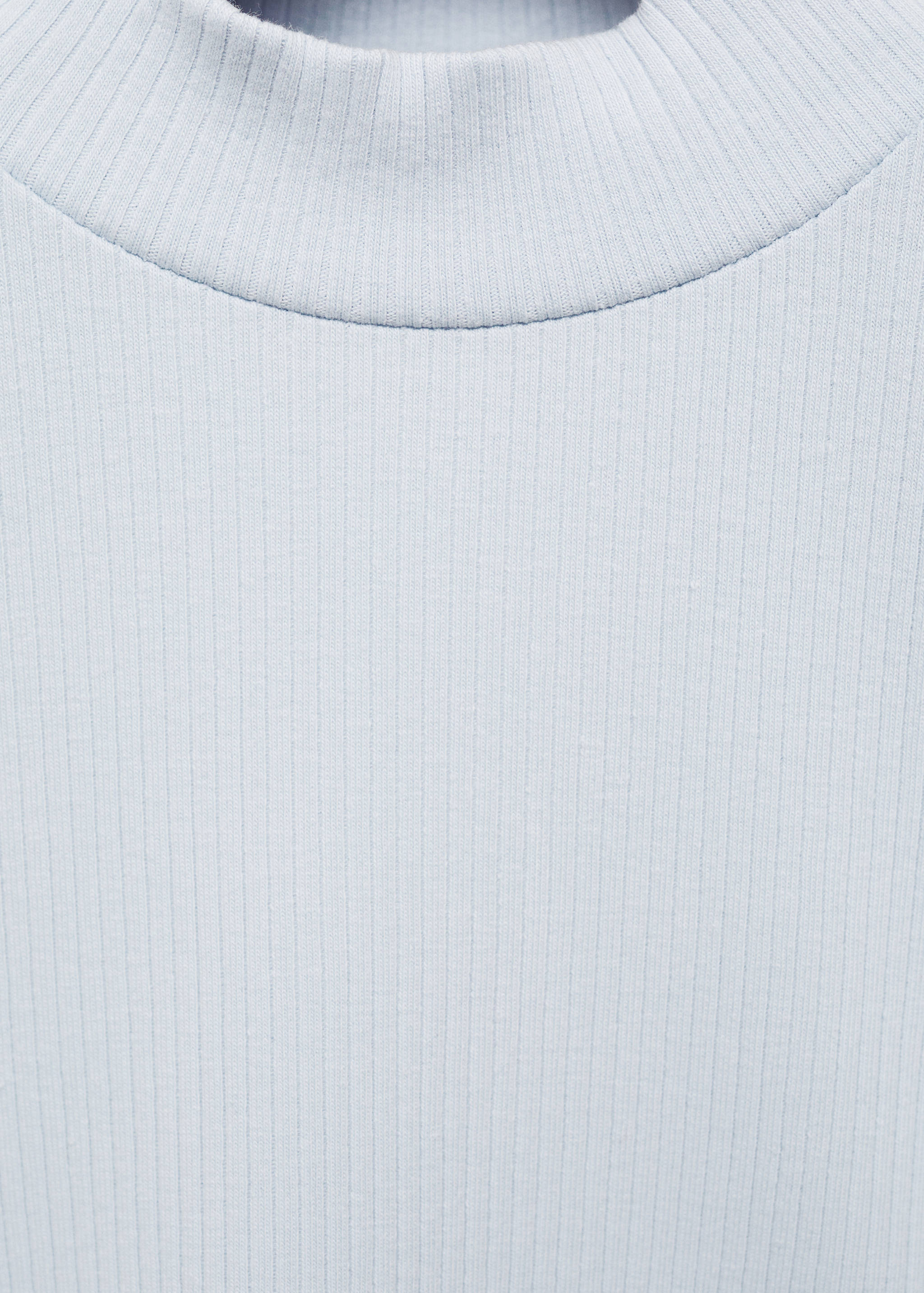 Ribbed high neck t-shirt - Details of the article 8