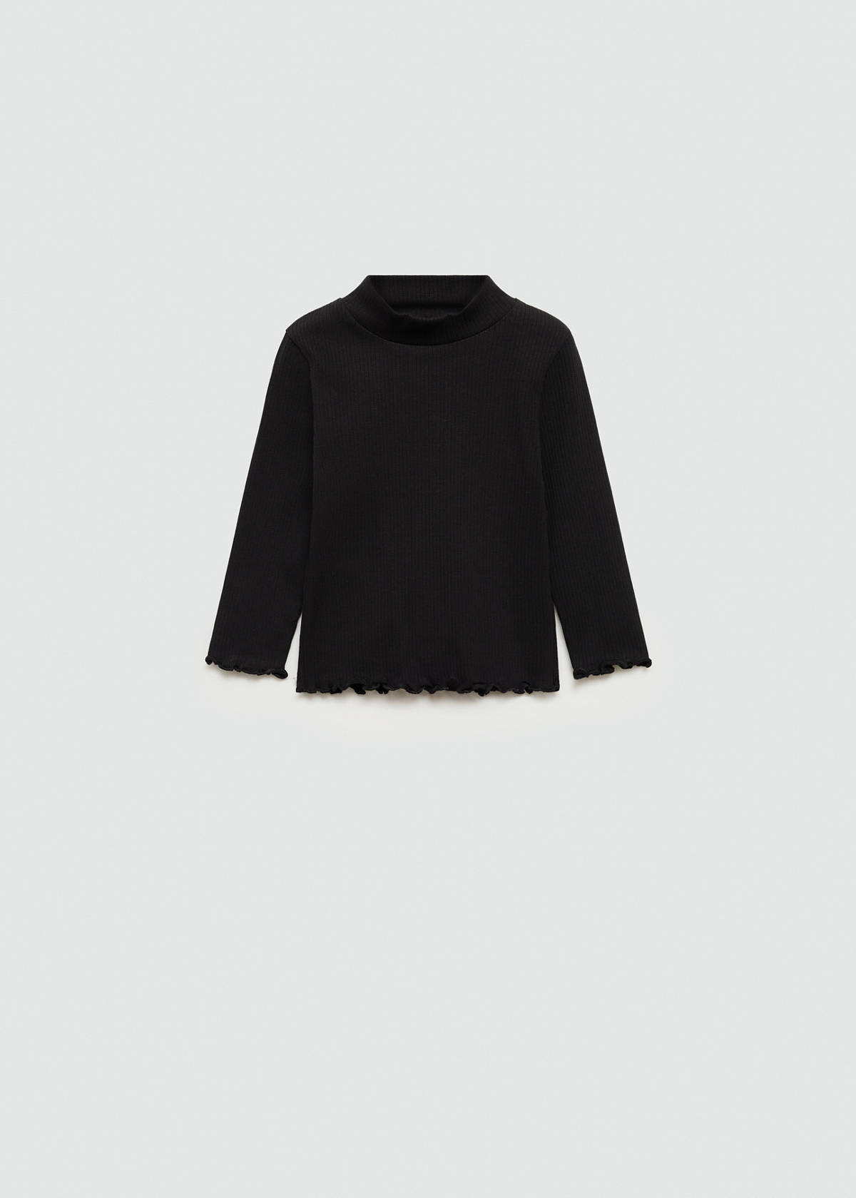 Ribbed high neck t-shirt
