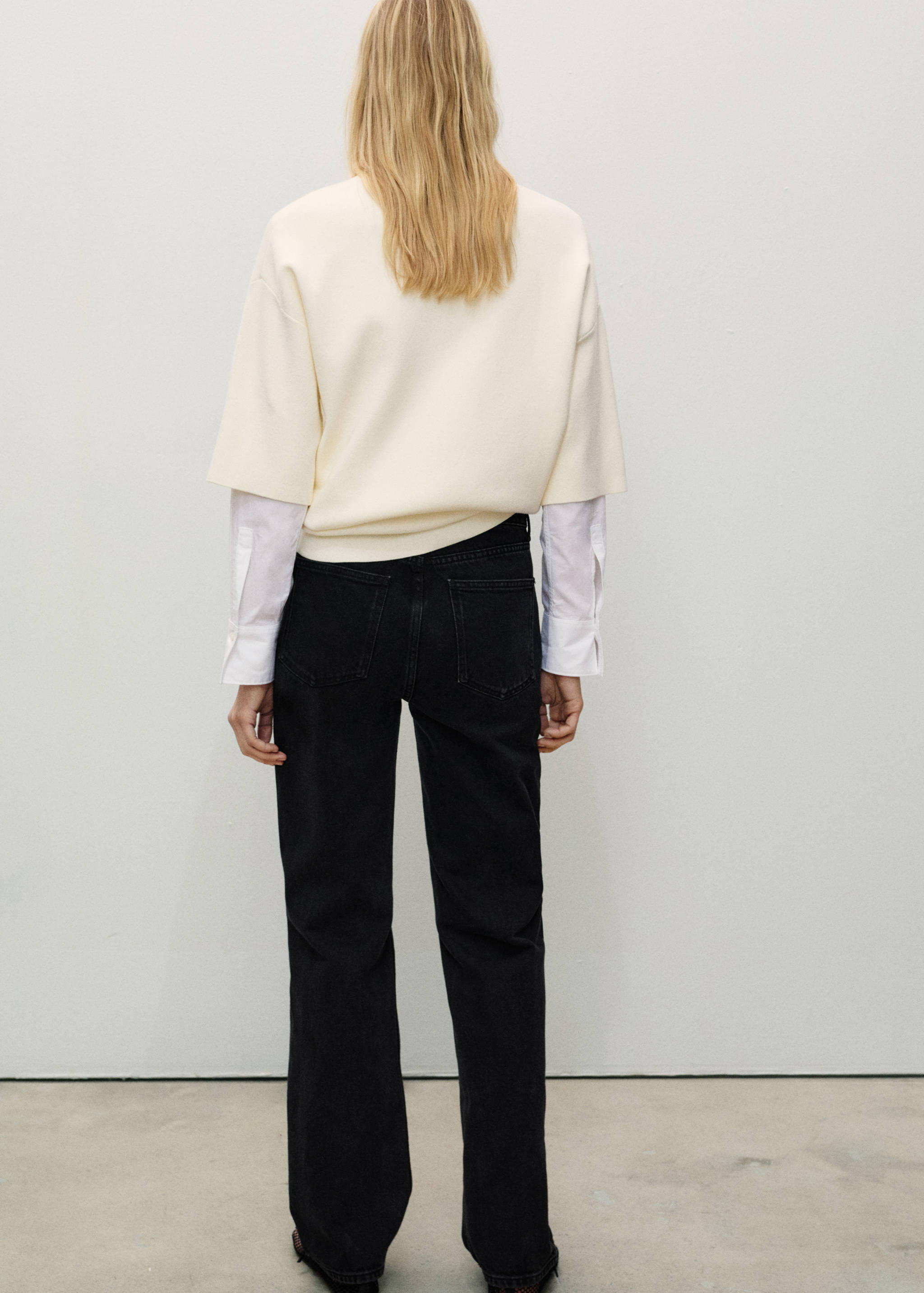 Jeans Matilda rectos tiro medio - Reverso del artículo