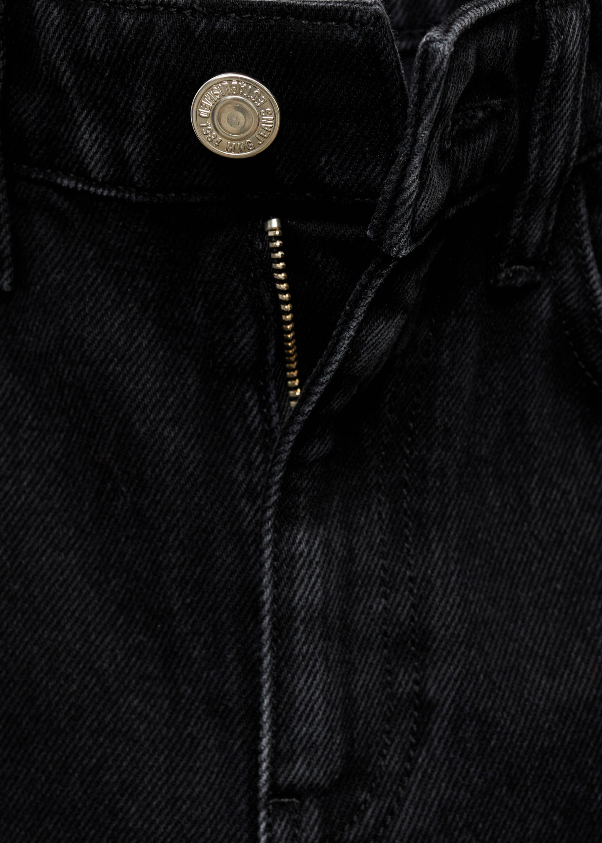 Jean Matilda droit taille normale - Détail de l'article 8, Black denim. Ref: 87020450-00.